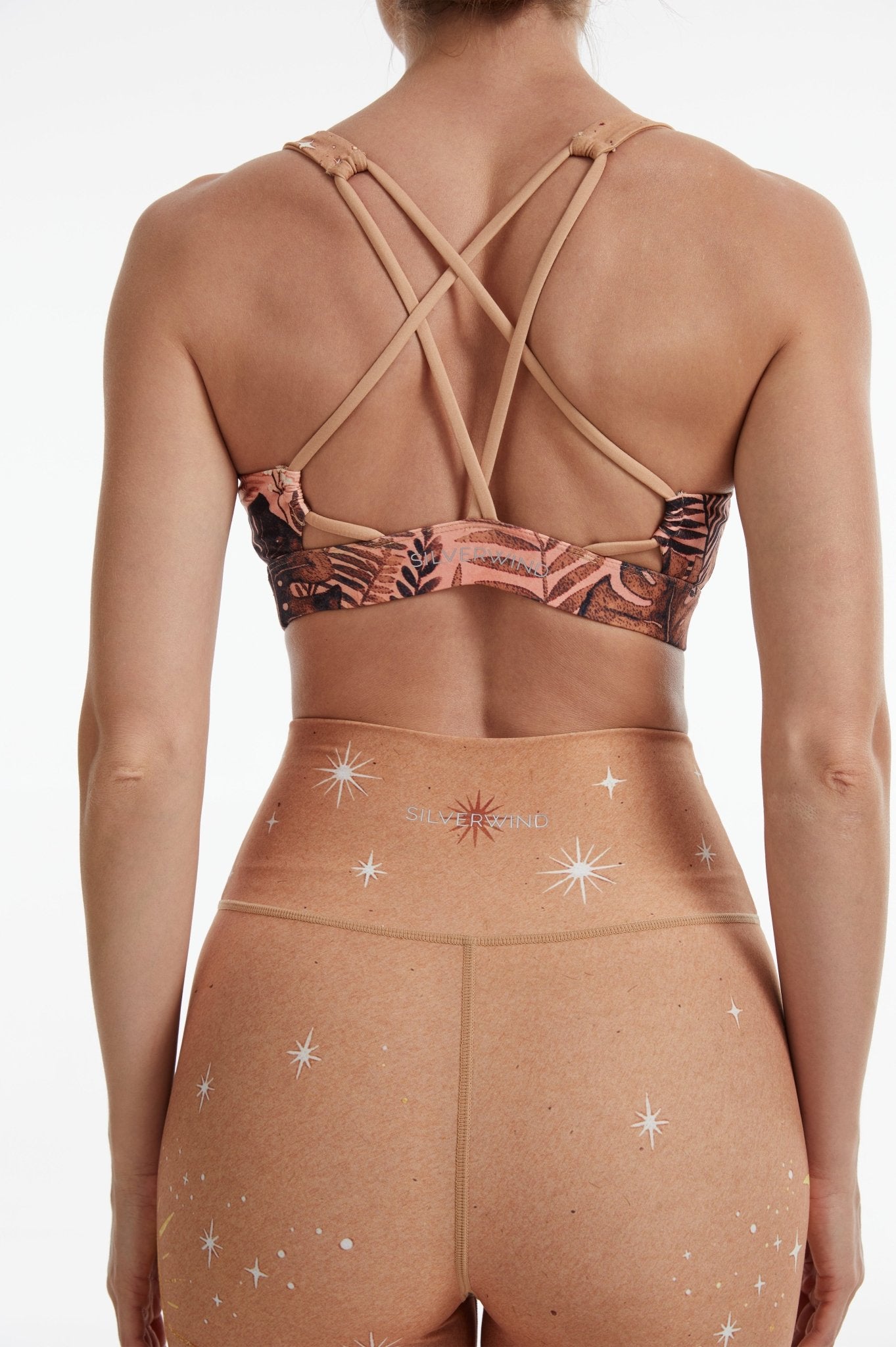 *Pre-Order* Flamingo V-shape Strappy Sports Bra - MYSILVERWIND