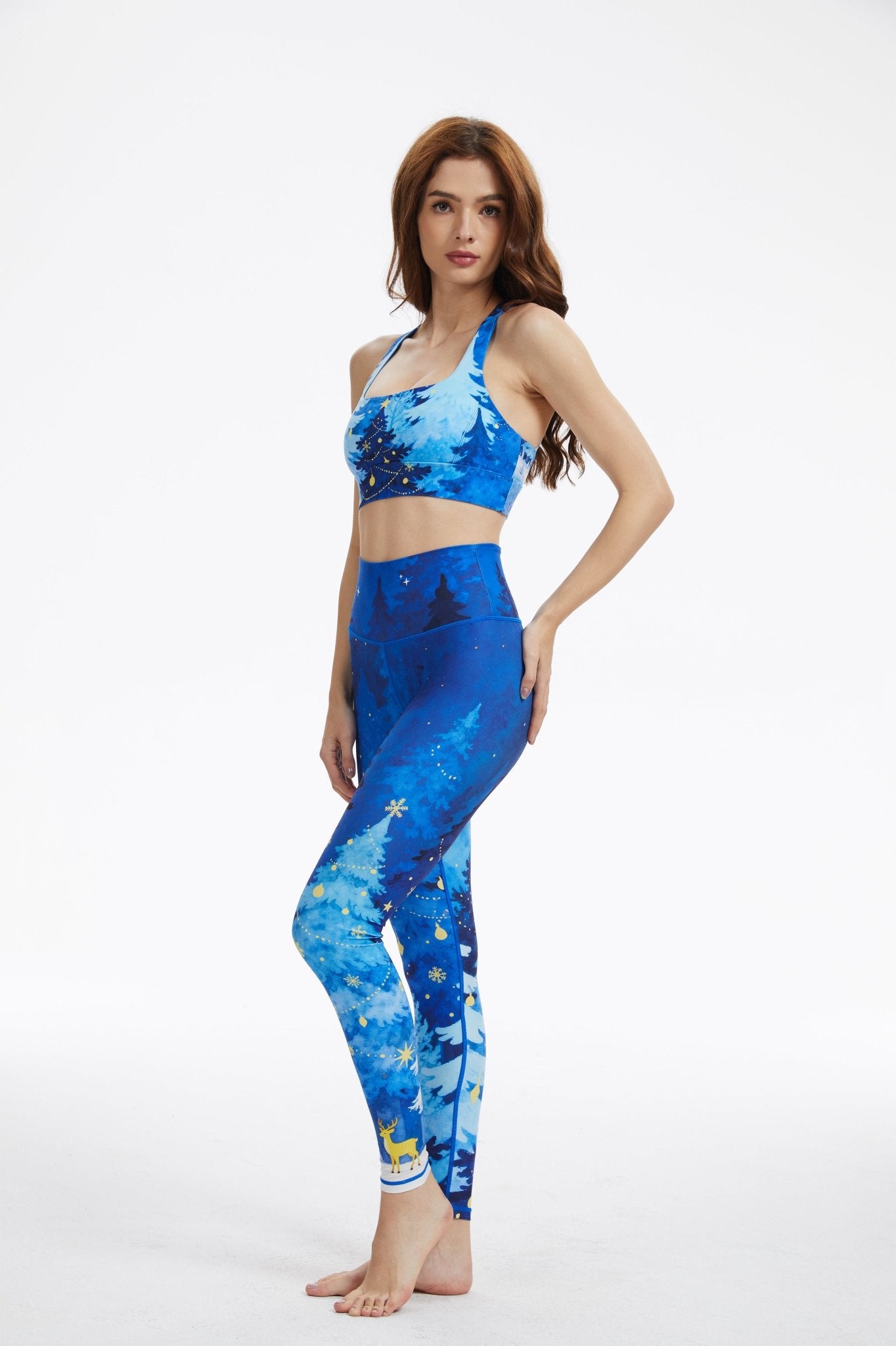 *Pre - Order* Frosted Night Cross Back Sports Bra - MYSILVERWIND