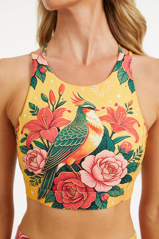 *Pre-Order* Golden Pheasant Criss Cross Tank Top Bra - MYSILVERWIND