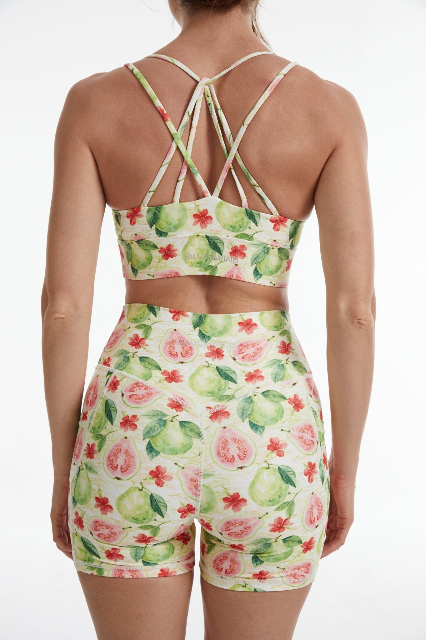 *Pre-Order* Guava Strappy Sports Bra - MYSILVERWIND