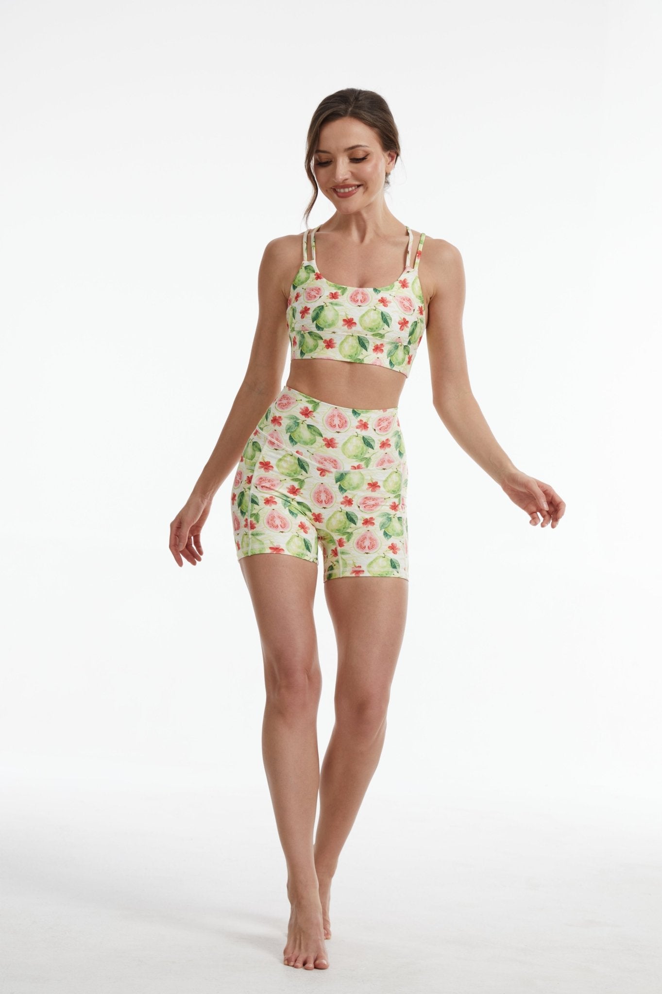 *Pre-Order* Guava Strappy Sports Bra - MYSILVERWIND