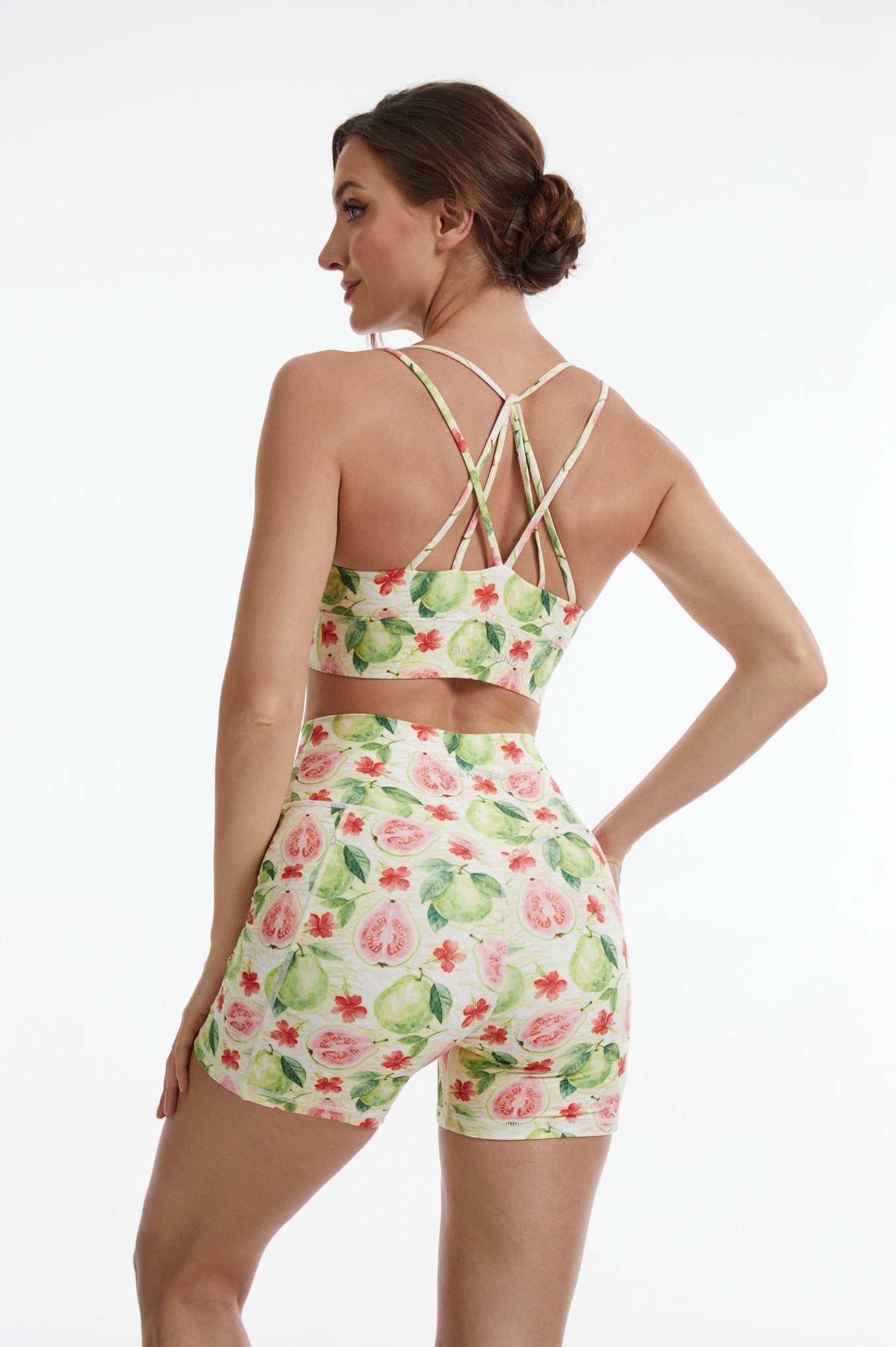 *Pre-Order* Guava Strappy Sports Bra - MYSILVERWIND