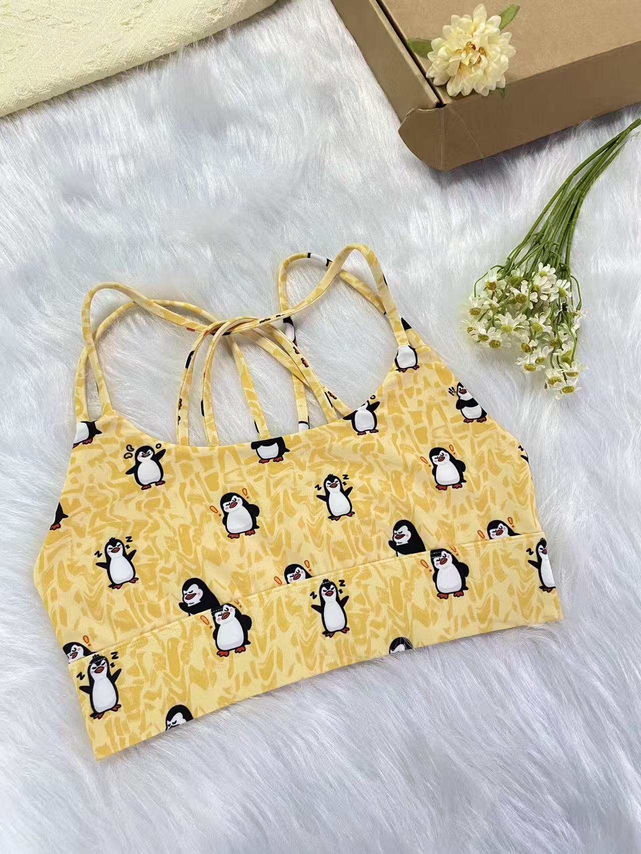 *Pre - Order* Happy Penguins Limited Workout Set - Yellow - MYSILVERWIND