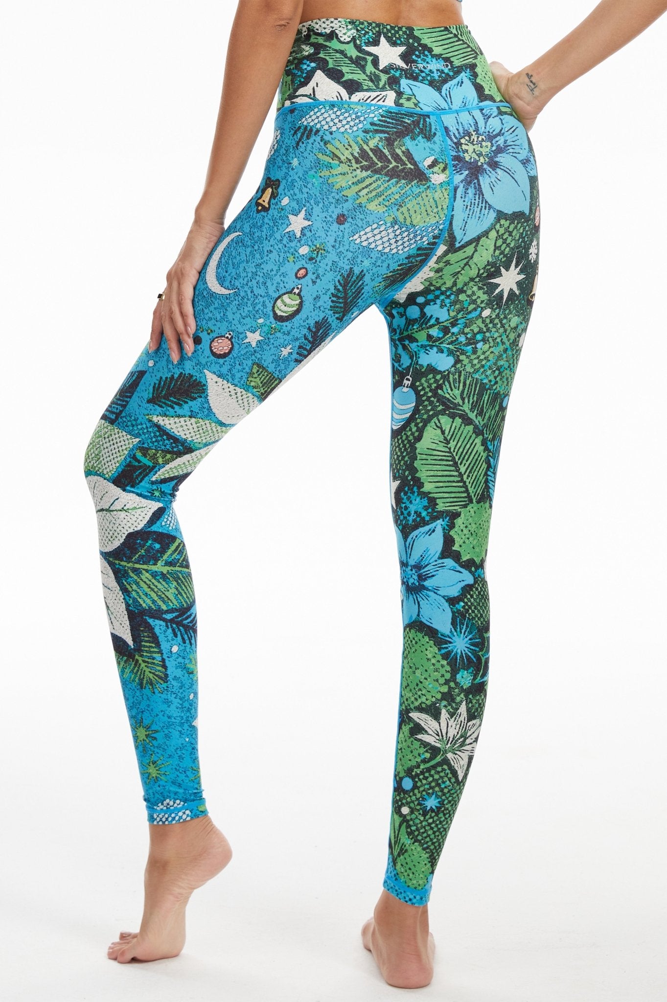 *Pre - Order* Holiday Flora High - waisted Leggings - MYSILVERWIND