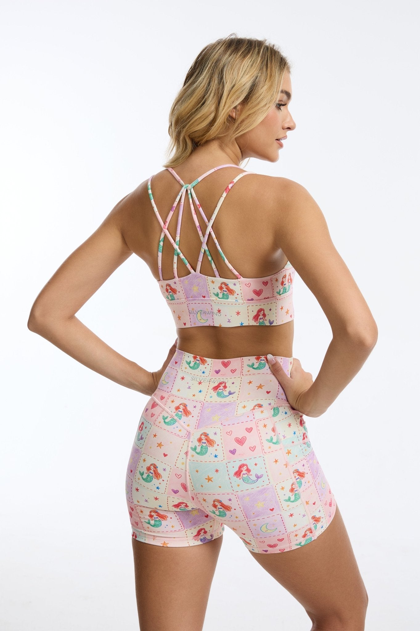 *Pre-Order* Little Mermaid High-waisted Shorts With Pockets - MYSILVERWIND