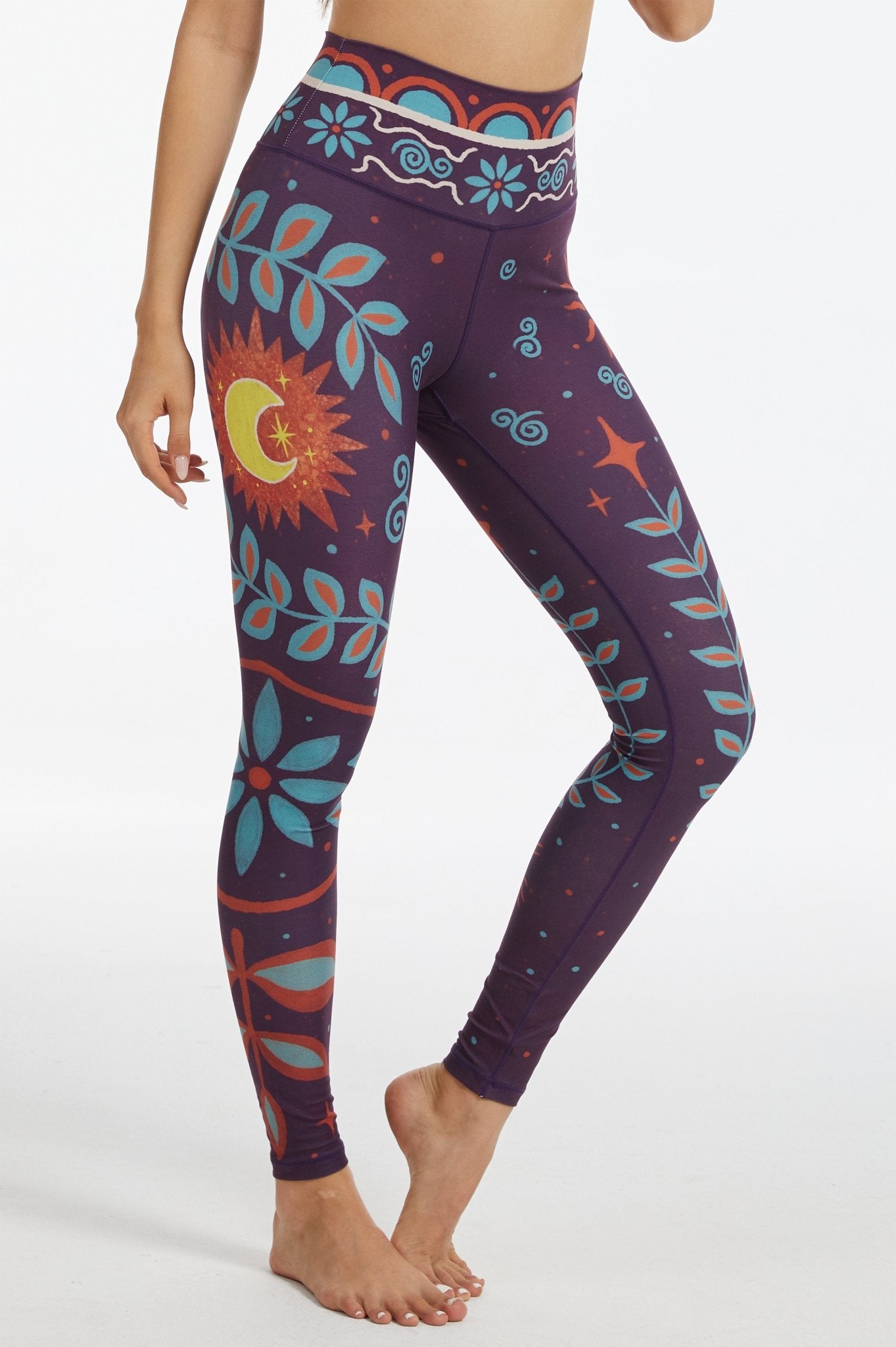 *Pre - Order* Lunar Flora High - waisted Leggings - MYSILVERWIND