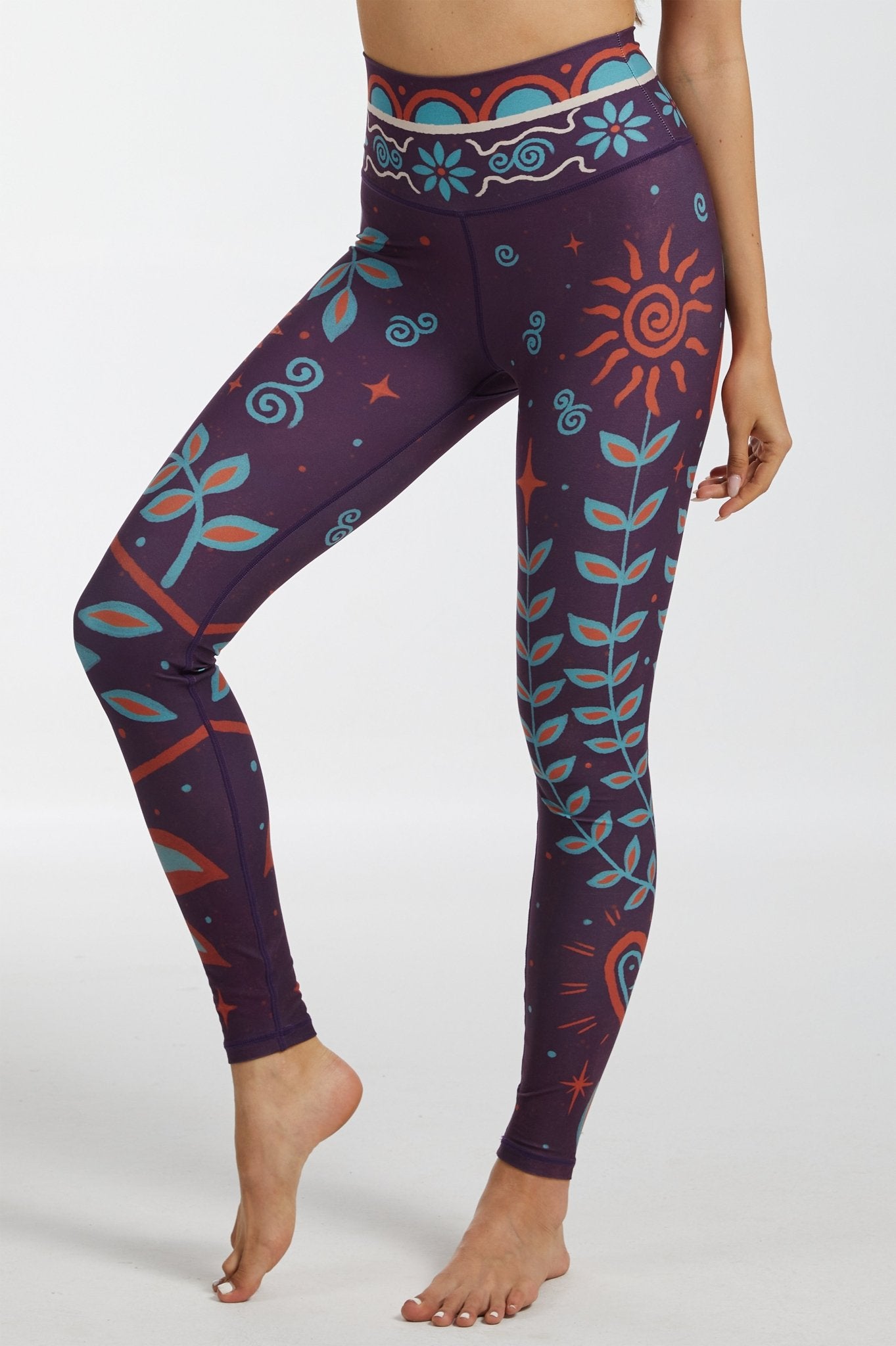 *Pre - Order* Lunar Flora High - waisted Leggings - MYSILVERWIND