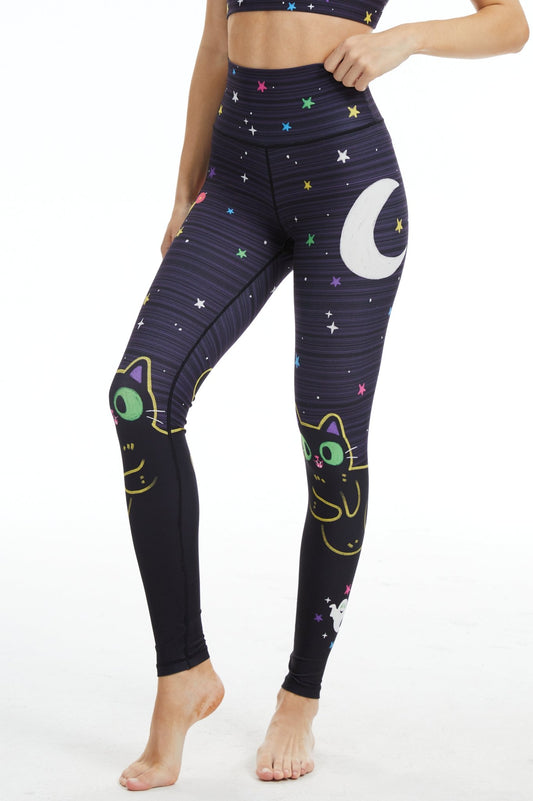 *Pre - Order* Magical Cats High - waisted Leggings - MYSILVERWIND