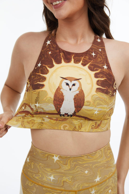 *Pre - Order* Moon Owl Criss Cross Tank Top Bra - MYSILVERWIND