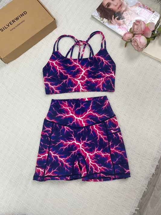 *Pre - Order* Neon Lightning Limited Workout Set - MYSILVERWIND