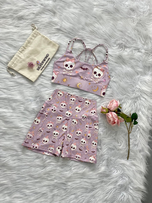 *Pre-Order* Pink Skulls Limited Workout Set - MYSILVERWIND