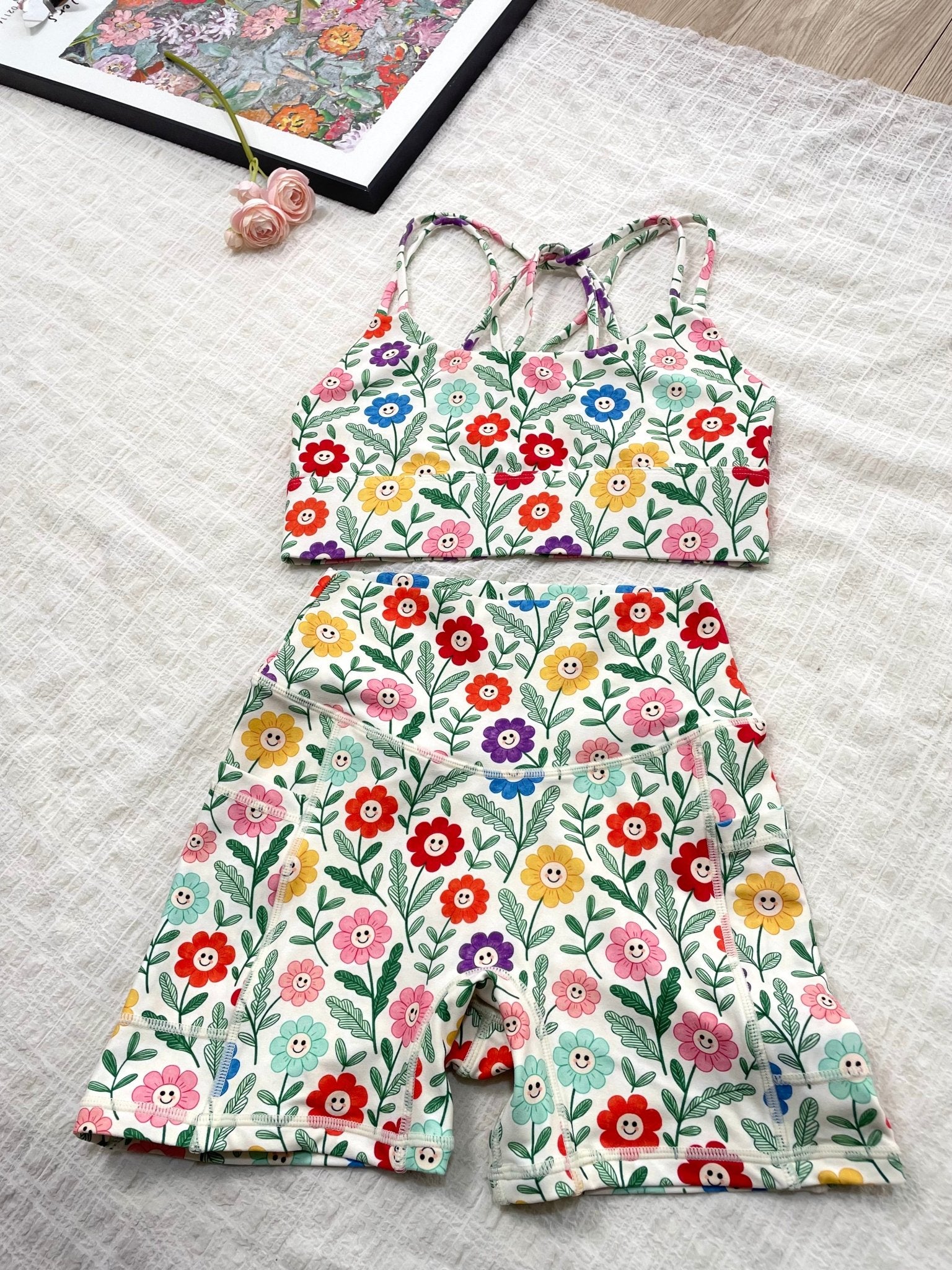 *Pre - Order* Smiling Blossom Limited Workout Set - MYSILVERWIND