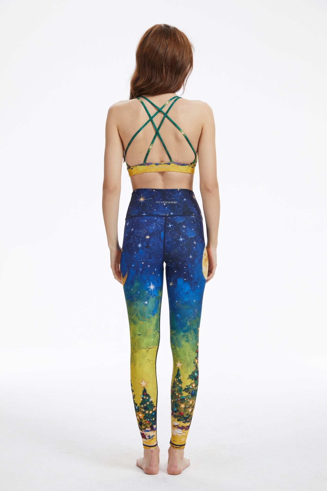 *Pre - Order* Starry Christmas Strappy Sports Bra - MYSILVERWIND