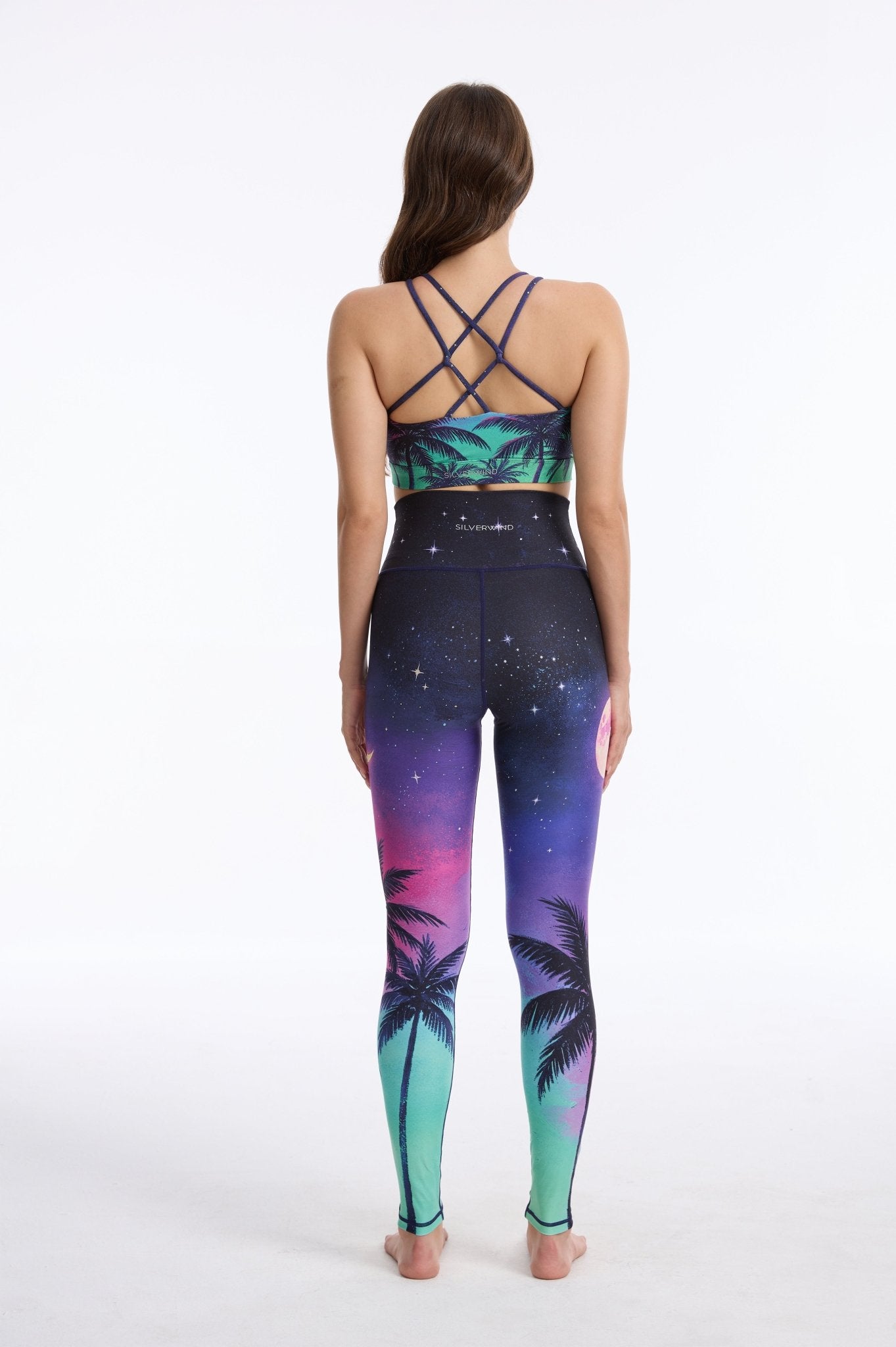 *Pre-Order* Tropical Nightfall Criss Cross Tank Top Bra - MYSILVERWIND