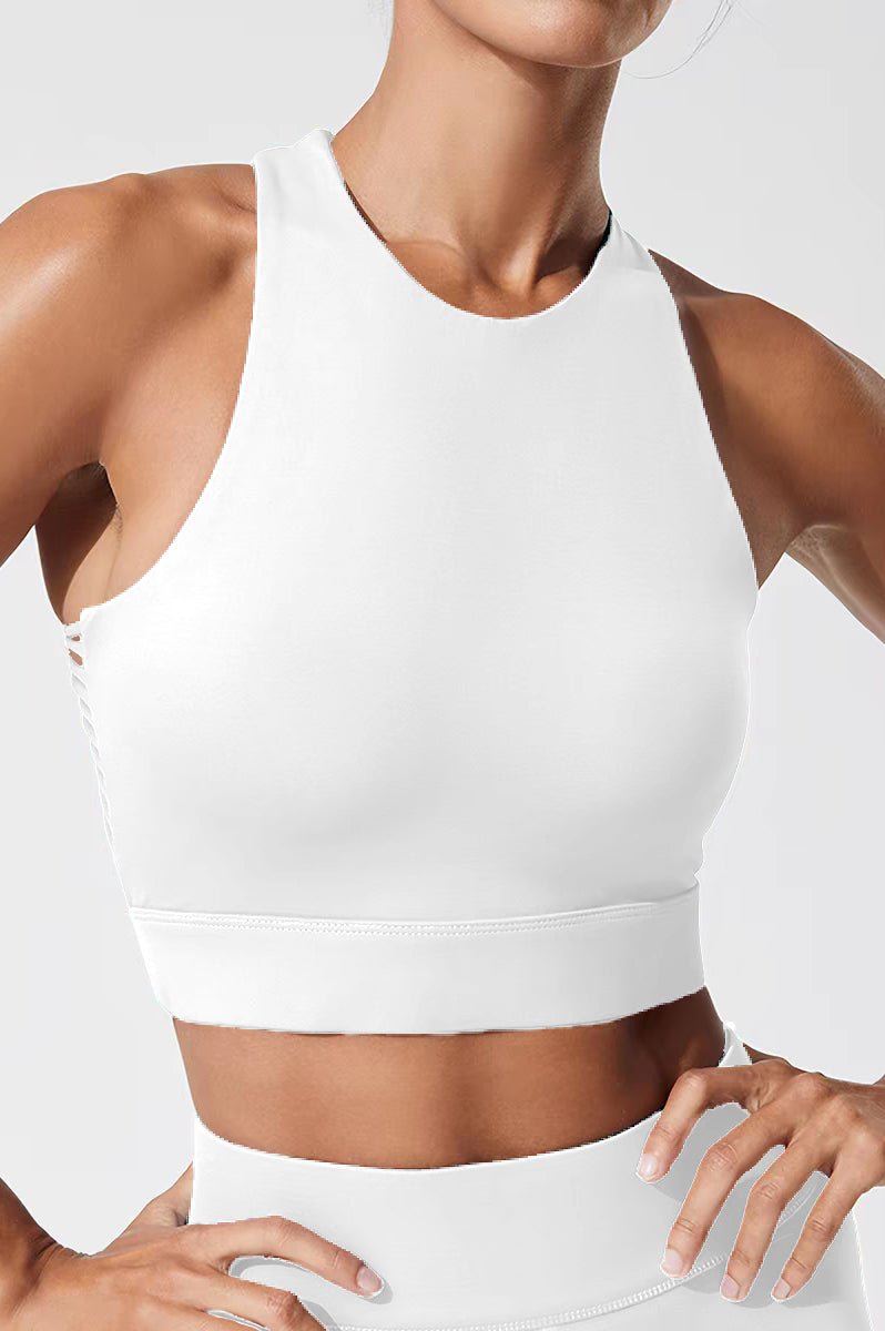 *Pre - Order* Vertebra Handwoven Back Crop Top - Pure White (Each piece is crafted over 100 days—please do not measure it by the standards of mechanical replication.） - MYSILVERWIND