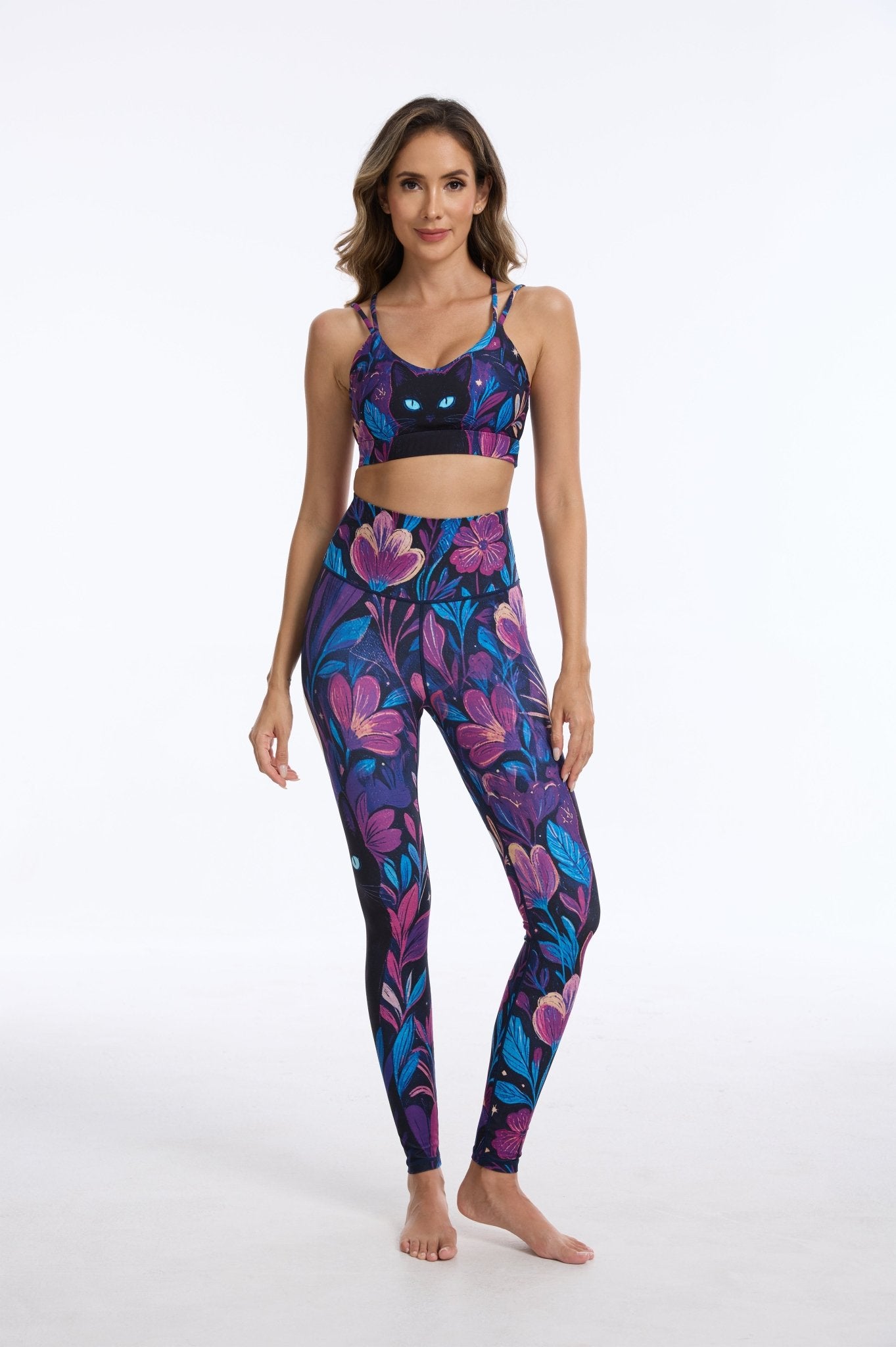 *Pre-Order* Whimsy Meow Backless Strappy Sports Bra - MYSILVERWIND