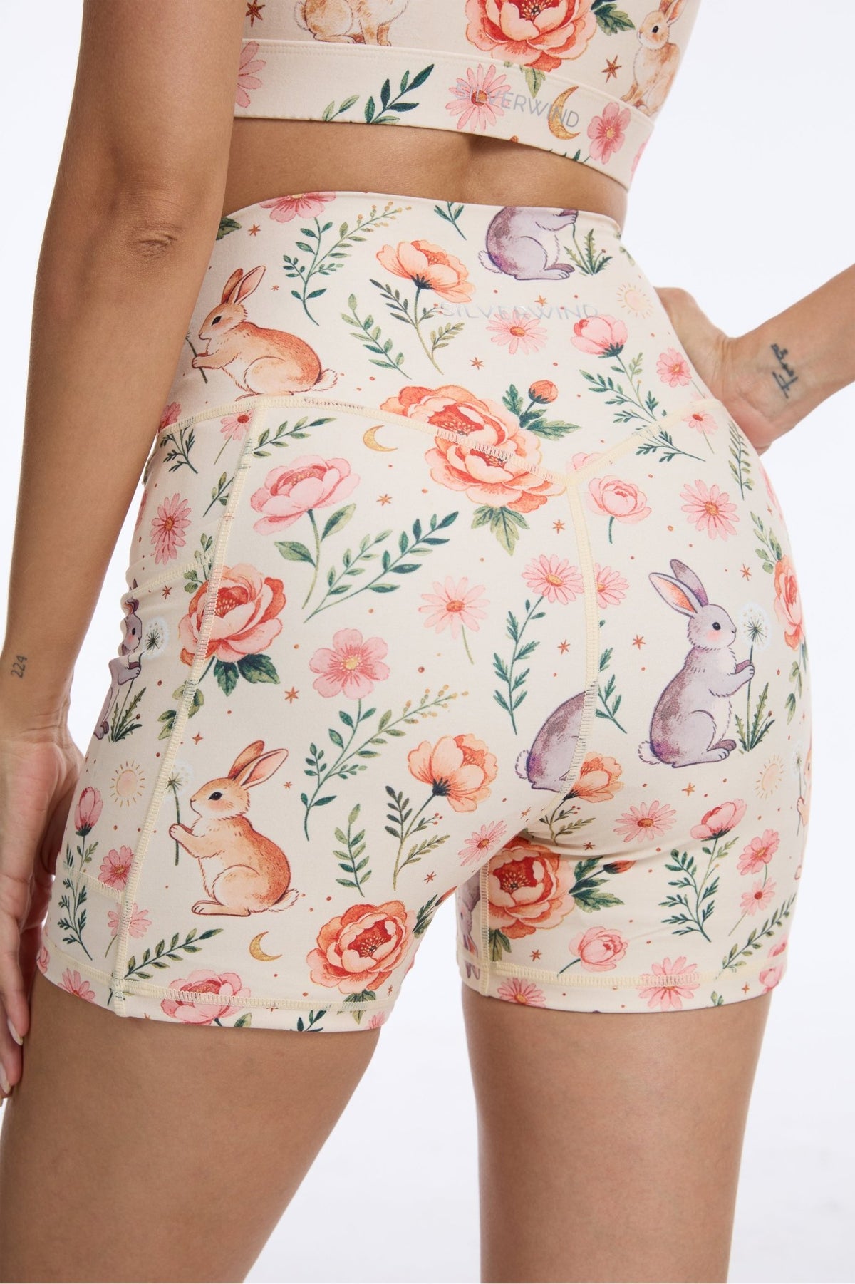 *Pre-Order* Wildflower Hare High-waisted Shorts With Pockets - MYSILVERWIND