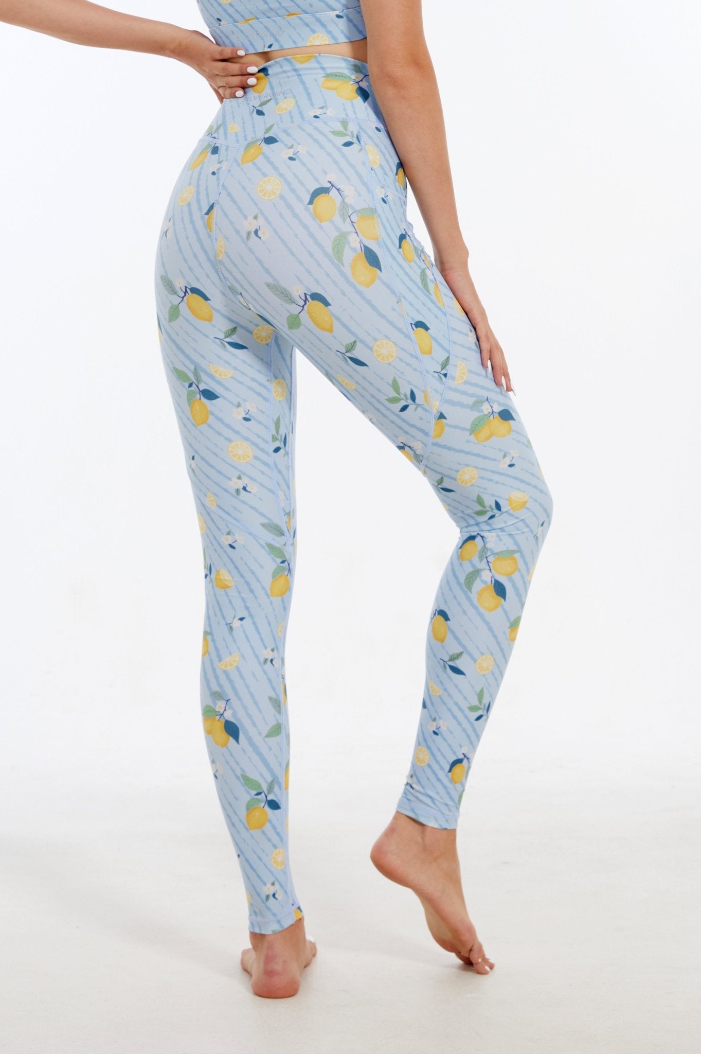 Refreshing Lemon High - waisted Leggings - MYSILVERWIND