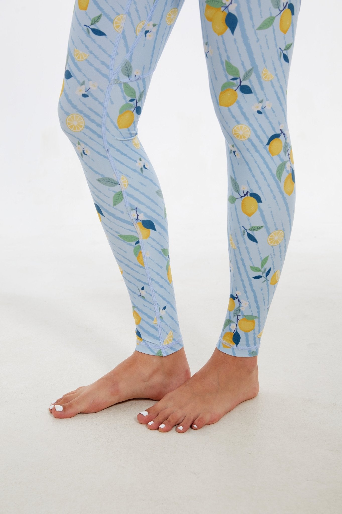 Refreshing Lemon High - waisted Leggings - MYSILVERWIND
