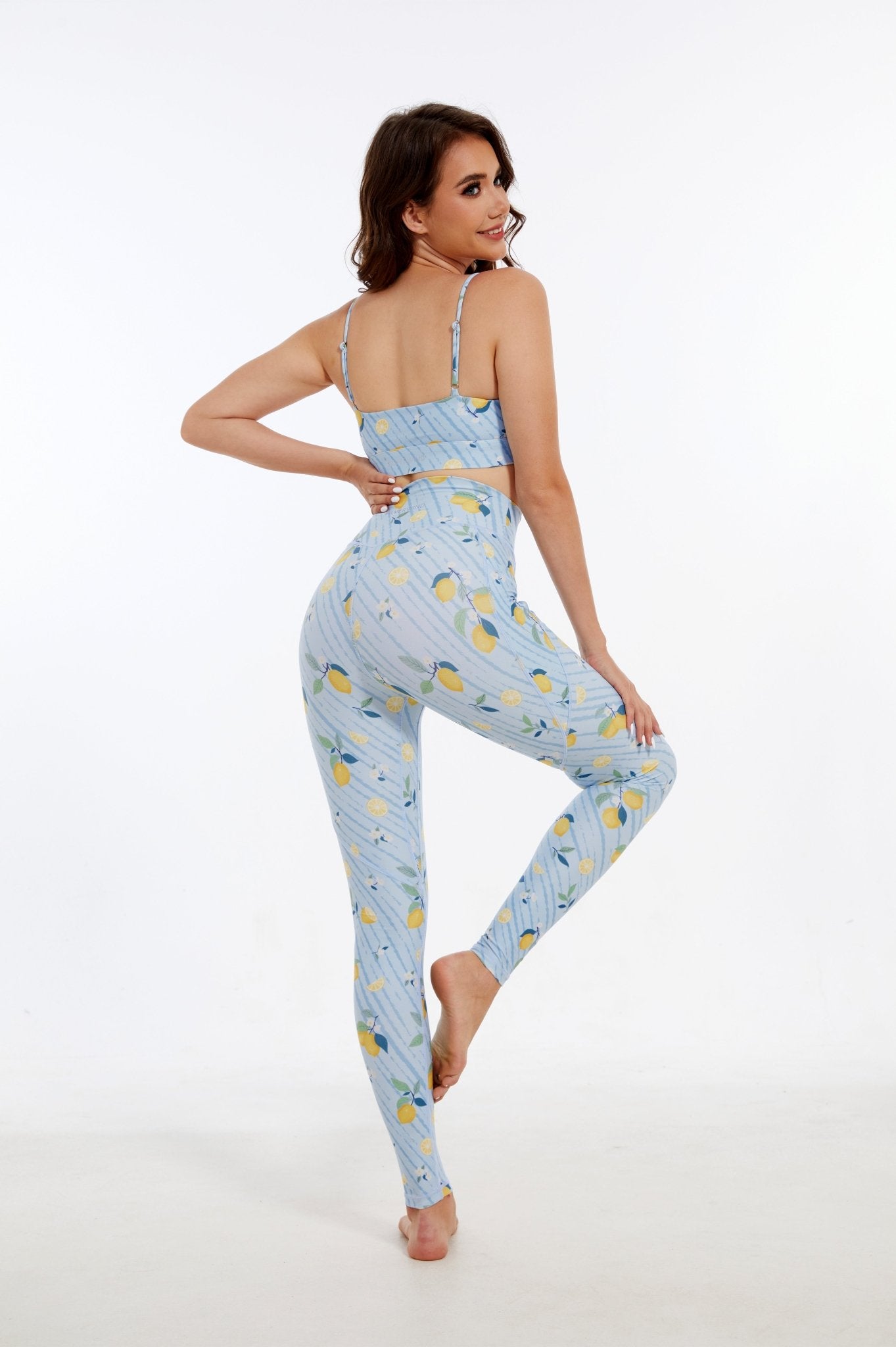 Refreshing Lemon High - waisted Leggings - MYSILVERWIND