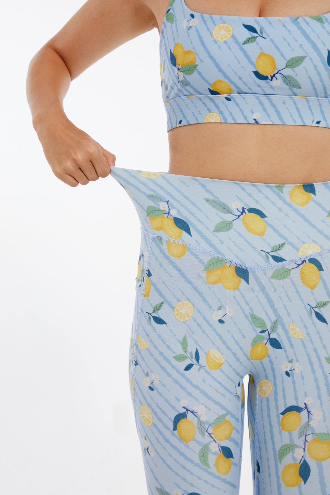 Refreshing Lemon High - waisted Leggings - MYSILVERWIND