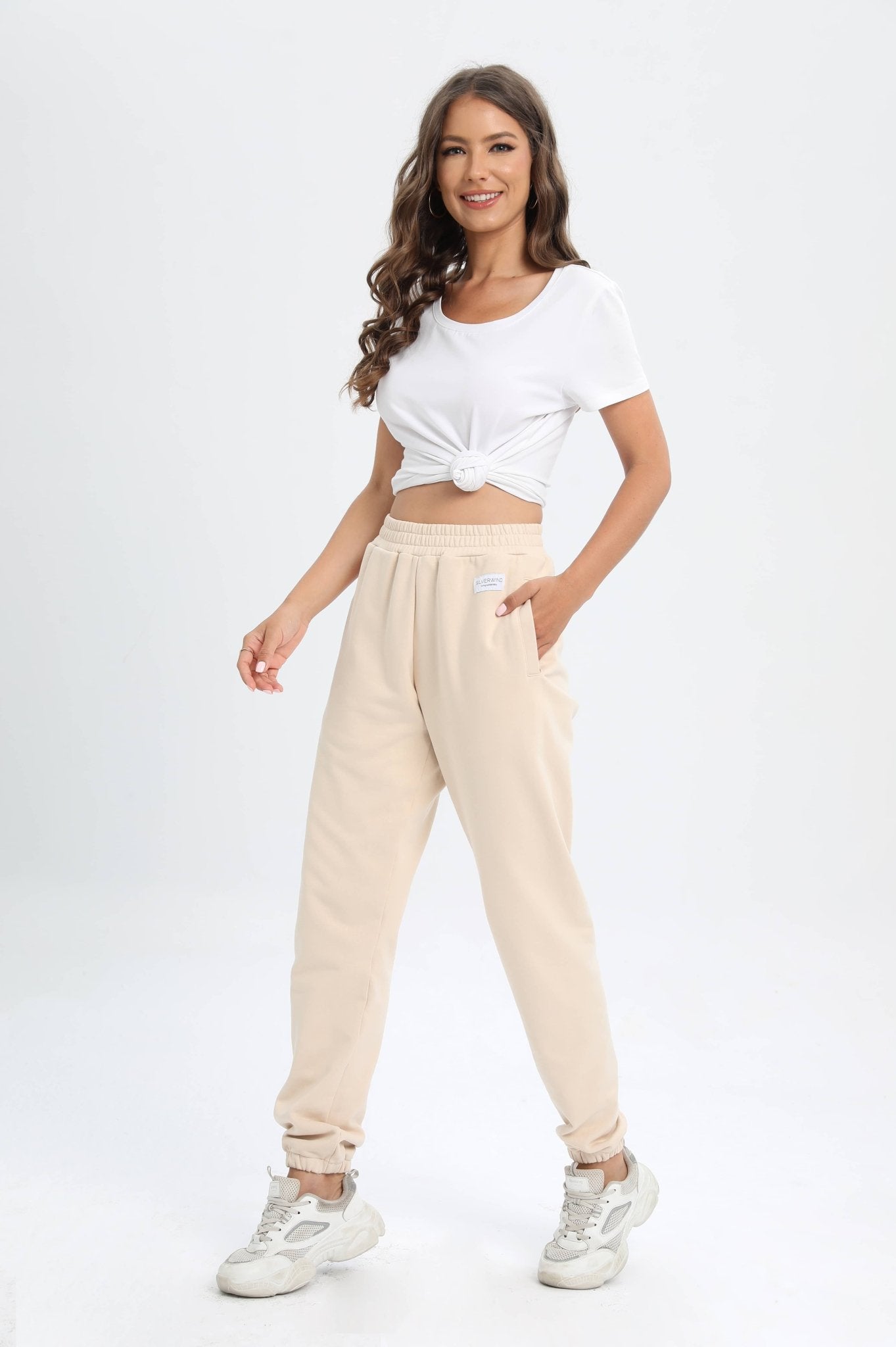 Relaxed Pocket Jogger - Cosmic Latte - MYSILVERWIND