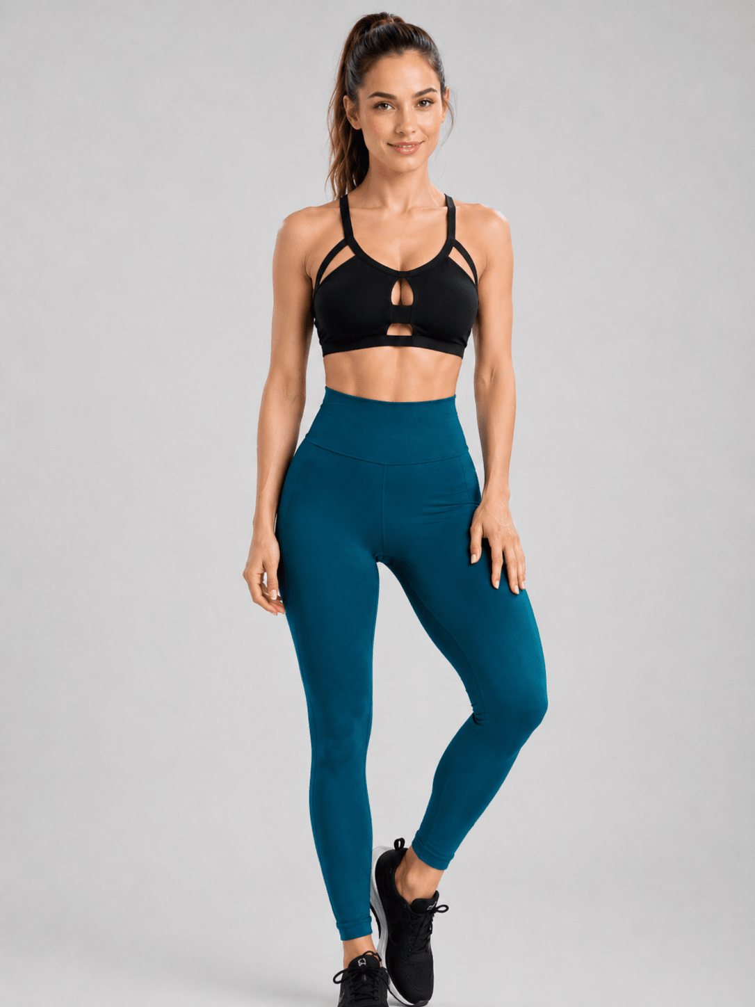 SculptMuse High-Support Strappy Sports Bra - MYSILVERWIND