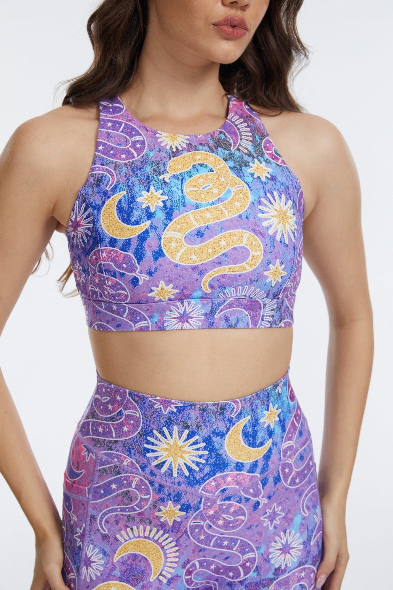 Serpent Aura Criss Cross Tank Top Bra - MYSILVERWIND