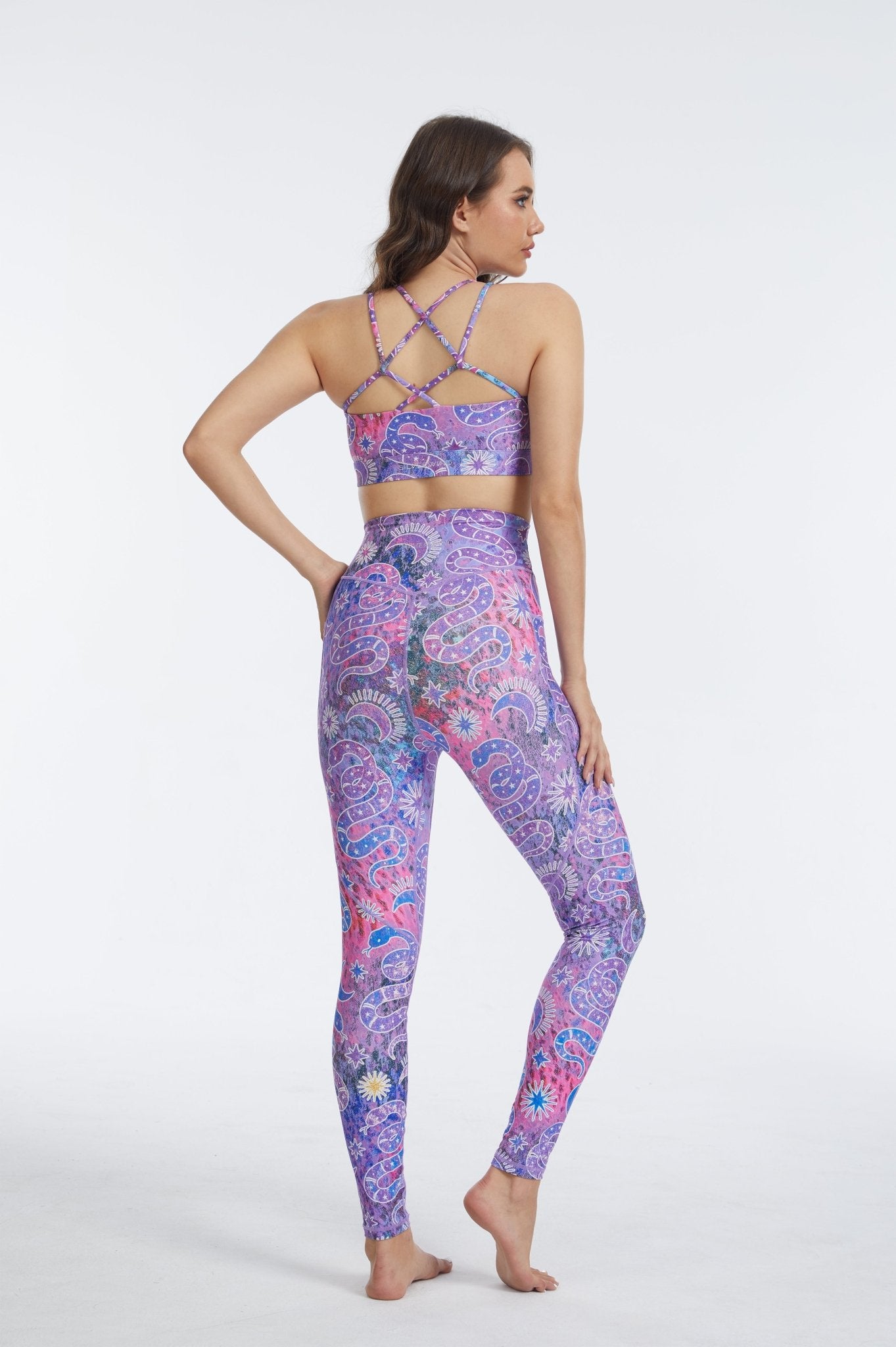Serpent Aura High - waisted Leggings With Pockets - MYSILVERWIND