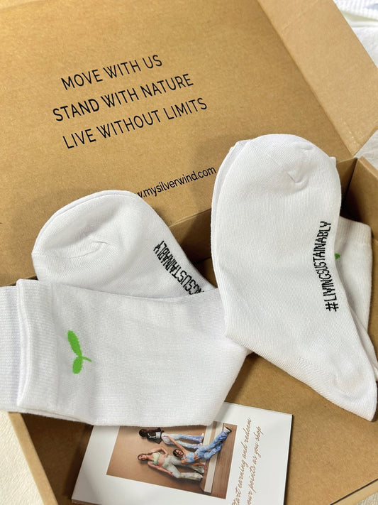 SILVERWIND White Crew Sock - MYSILVERWIND