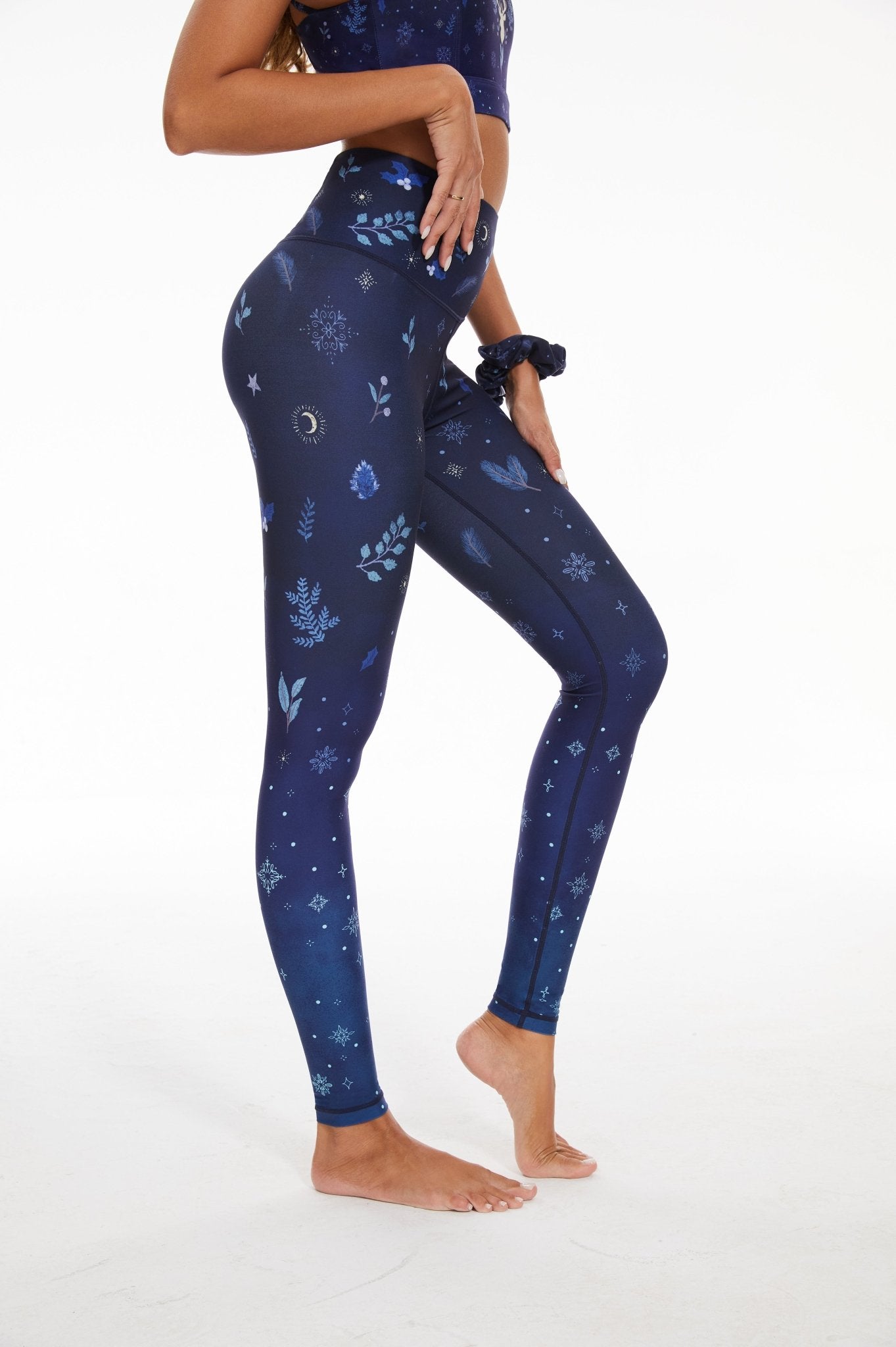 Snowfall Serenity High - waisted Leggings - MYSILVERWIND