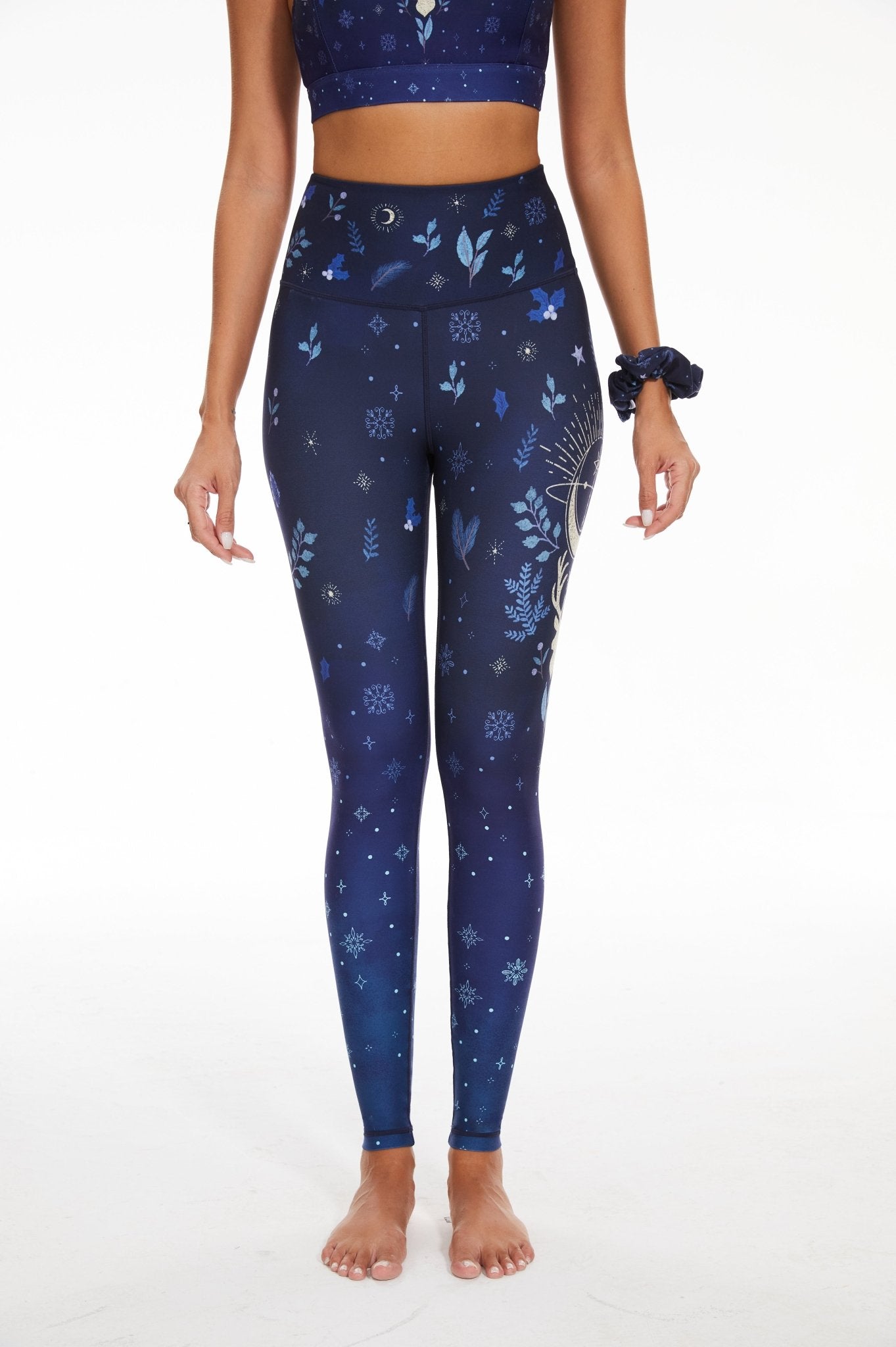 Snowfall Serenity High - waisted Leggings - MYSILVERWIND