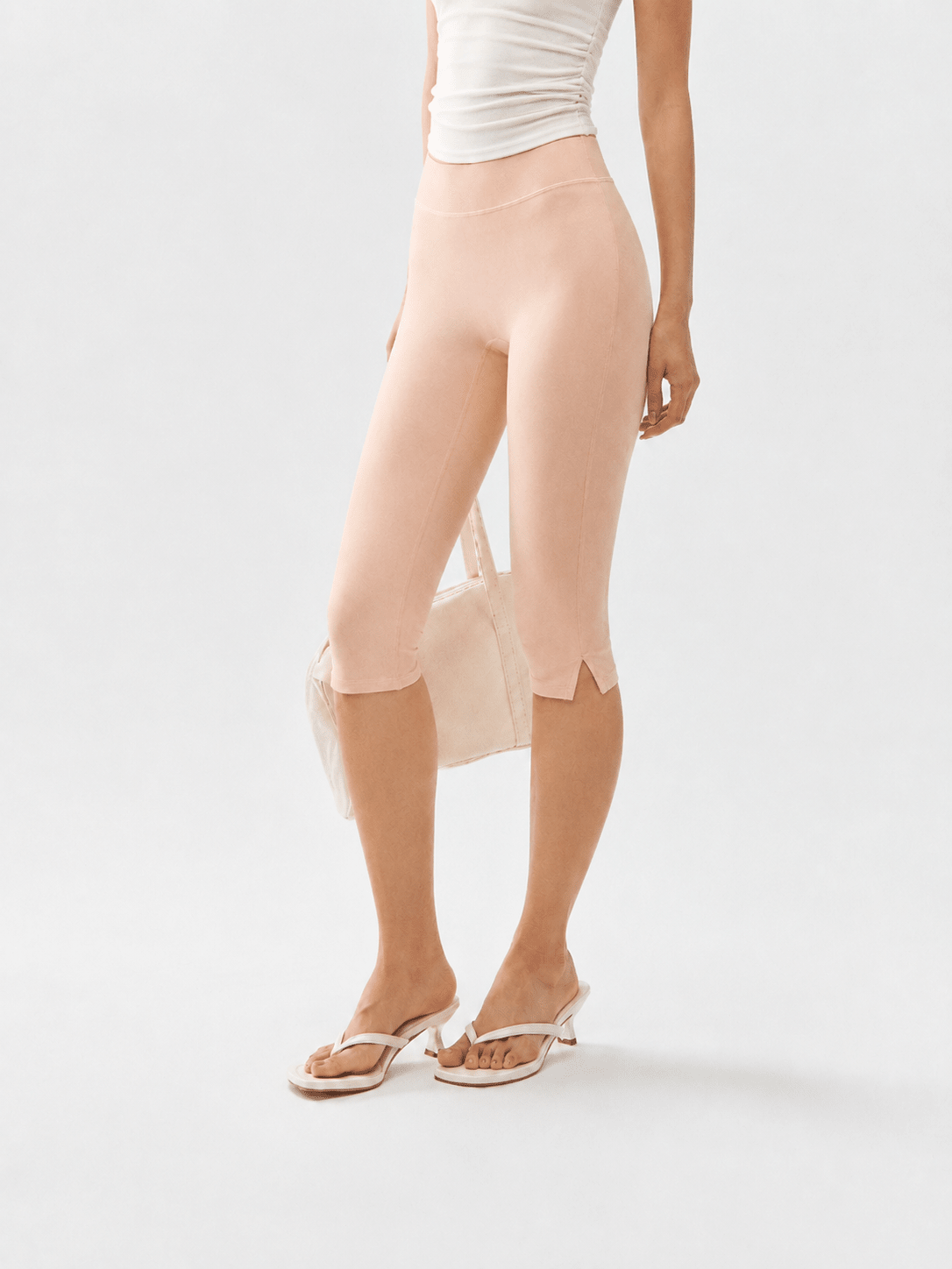 SnugFit Soft High-Waisted Sculpting Capri Yoga Leggings - MYSILVERWIND