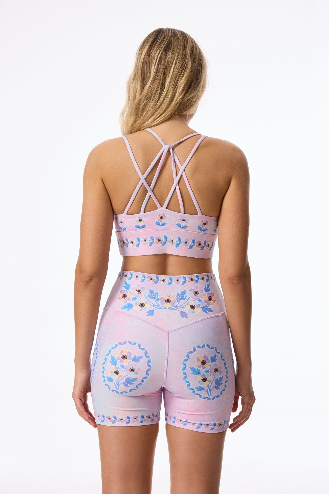 Soft Blossom High - waisted Shorts With Pockets - MYSILVERWIND