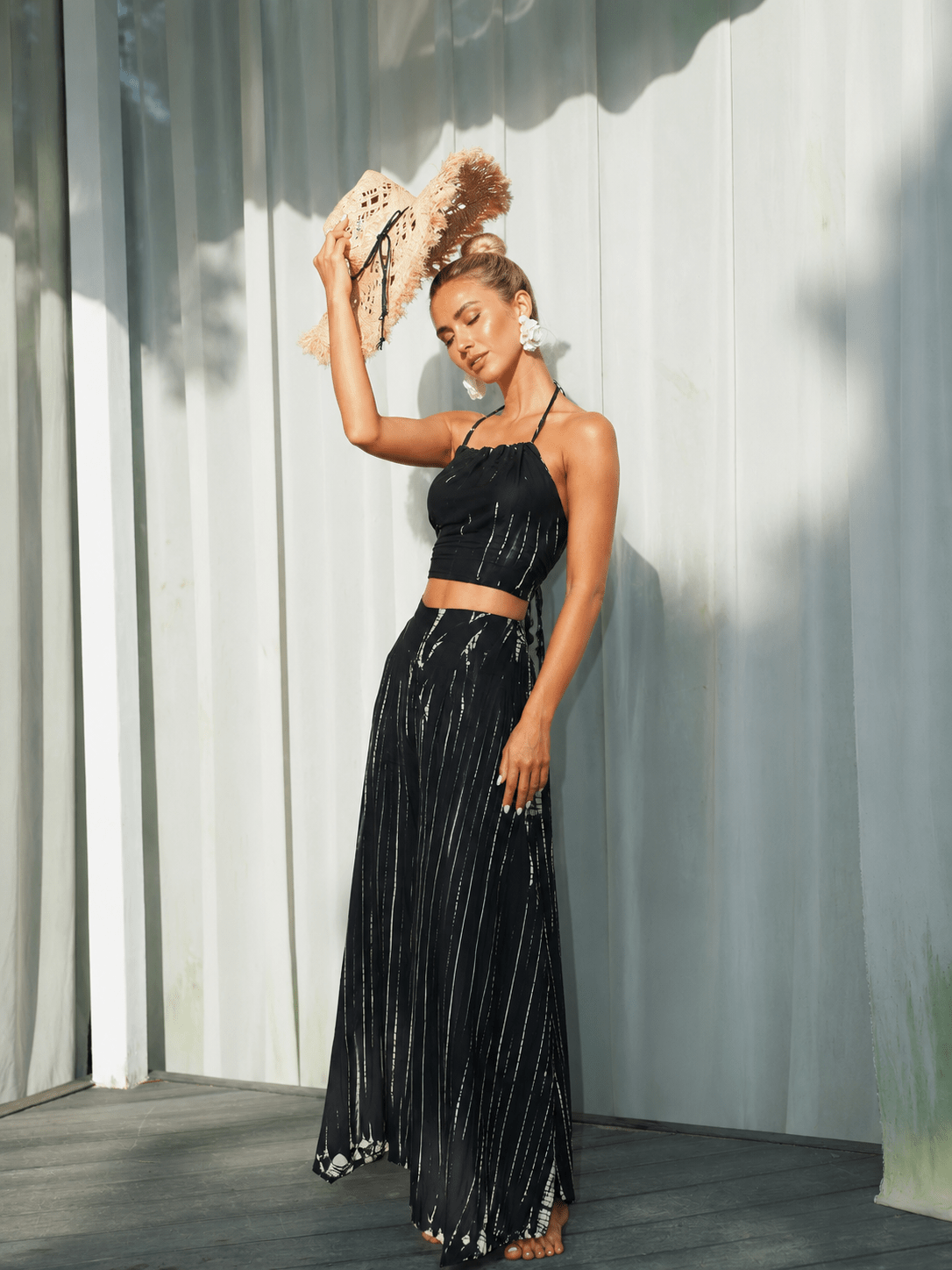 Solvaya Plant-Dyed Halter Vacation Set - MYSILVERWIND