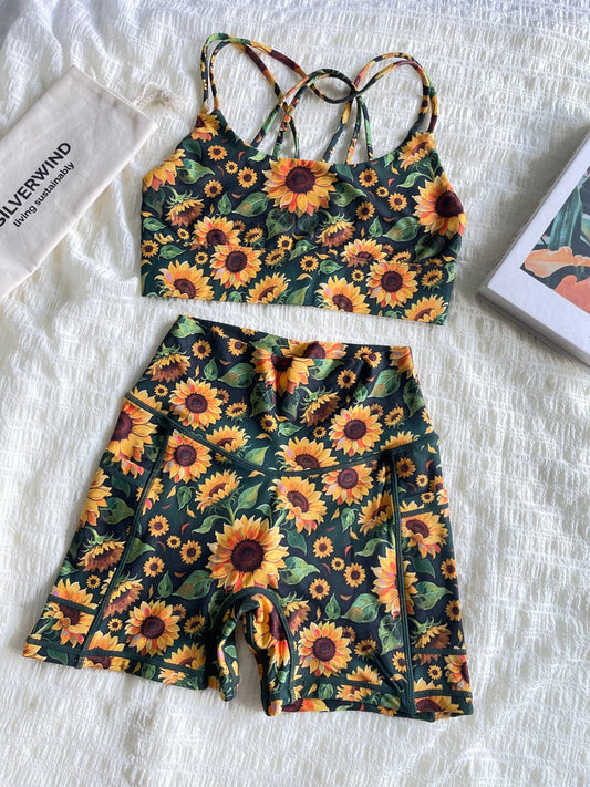 Sunflowers Canvas Limited Workout Set - MYSILVERWIND