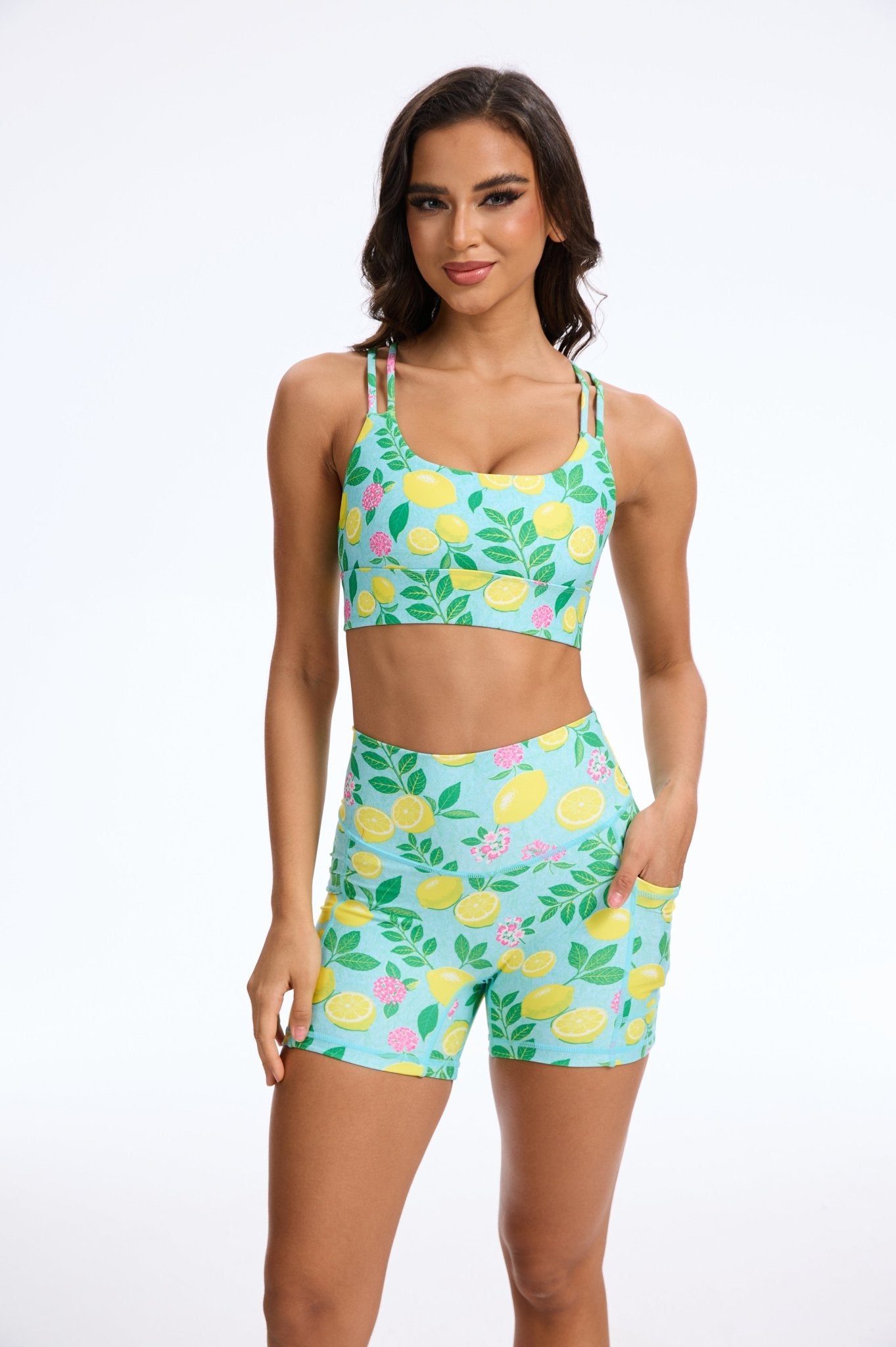 Sunny Lemon Talk High - waisted Shorts - MYSILVERWIND