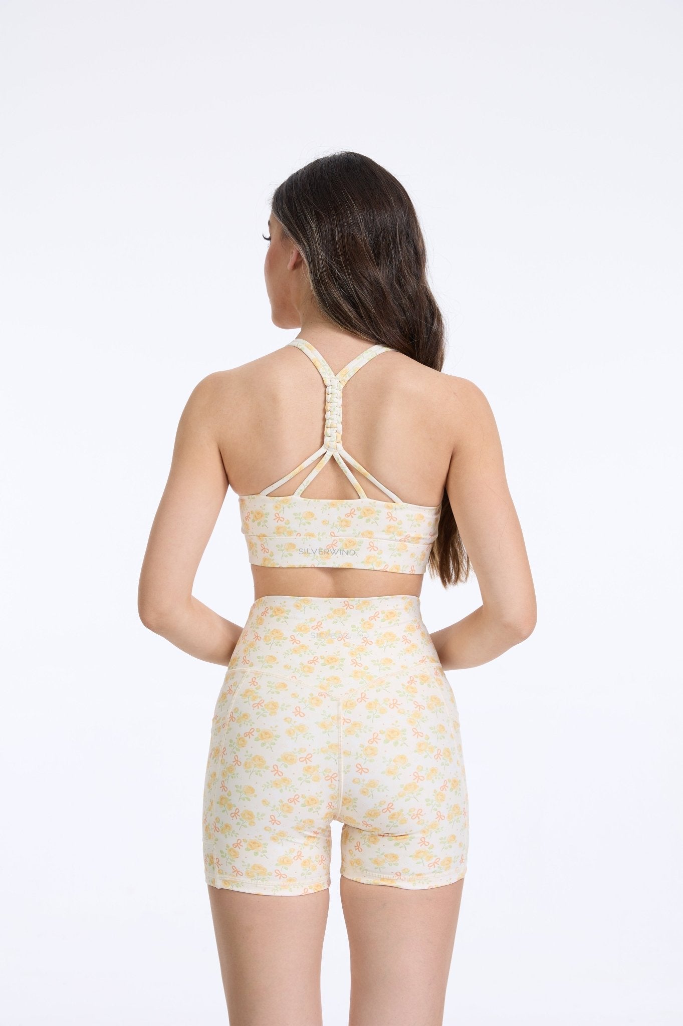 Sunshine Garden High - waisted Shorts With Pockets - MYSILVERWIND