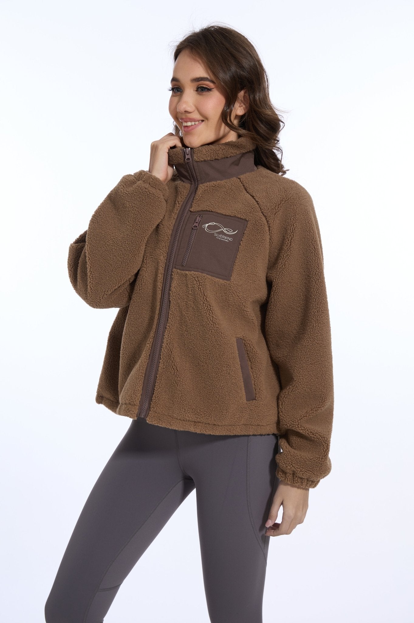 Teddy Fleece Full Zip Jacket - MYSILVERWIND