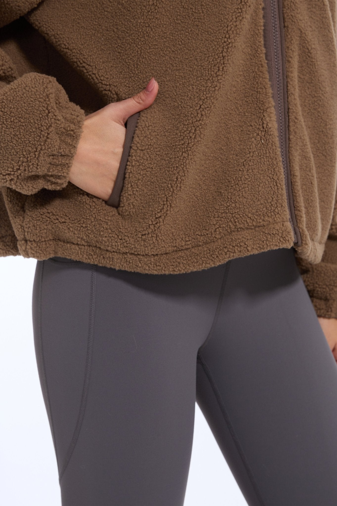 Teddy Fleece Full Zip Jacket - MYSILVERWIND