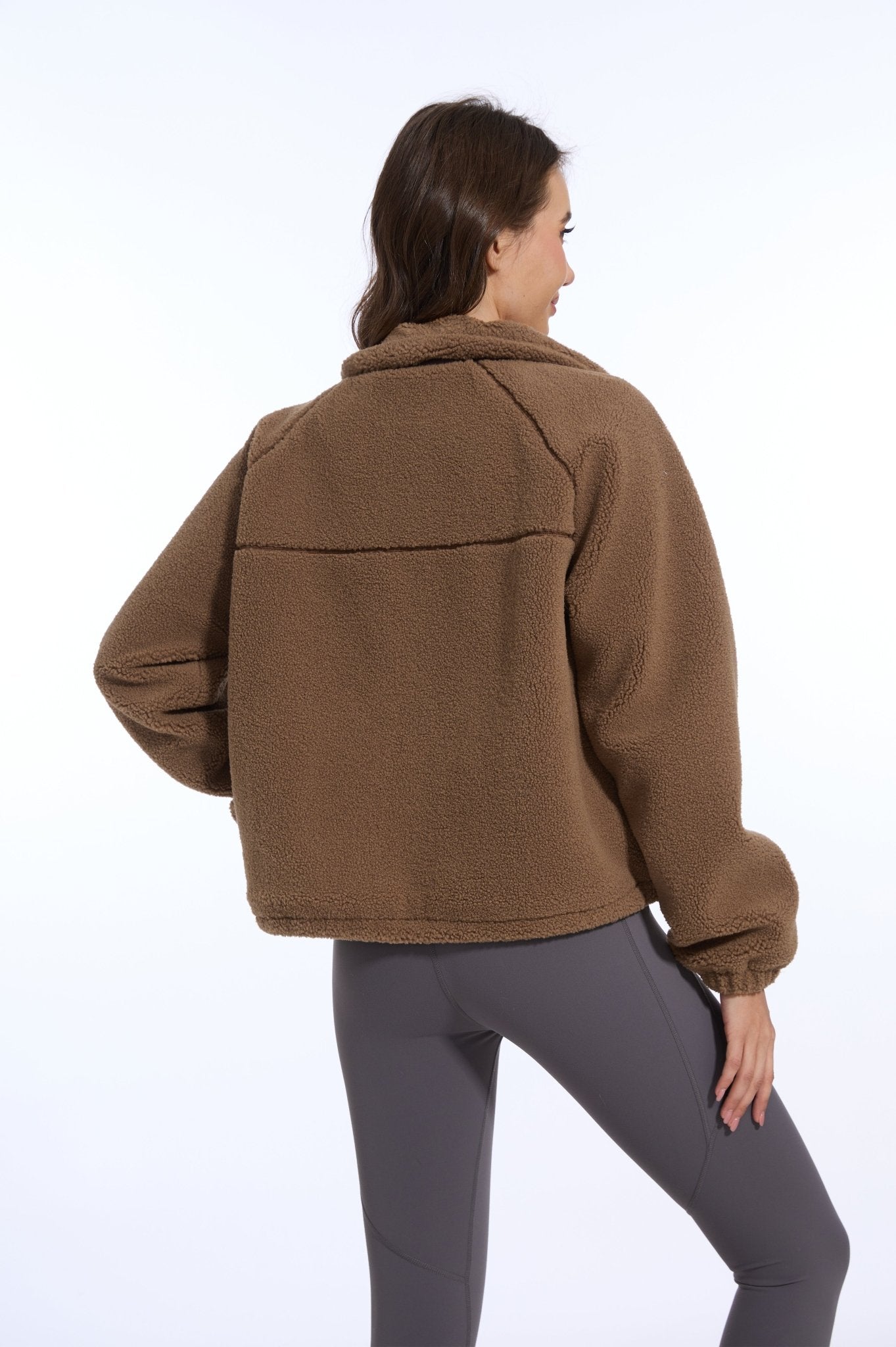 Teddy Fleece Full Zip Jacket - MYSILVERWIND