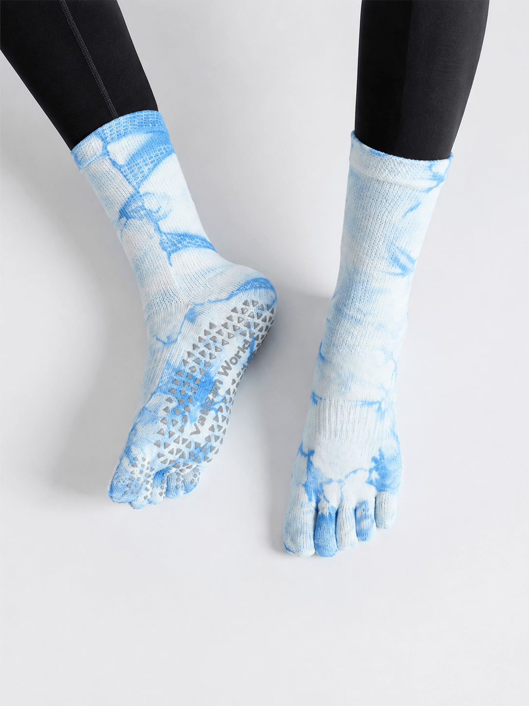 TieFlex Gradient Tie-Dye Non-Slip Five-Toe Yoga Socks - MYSILVERWIND