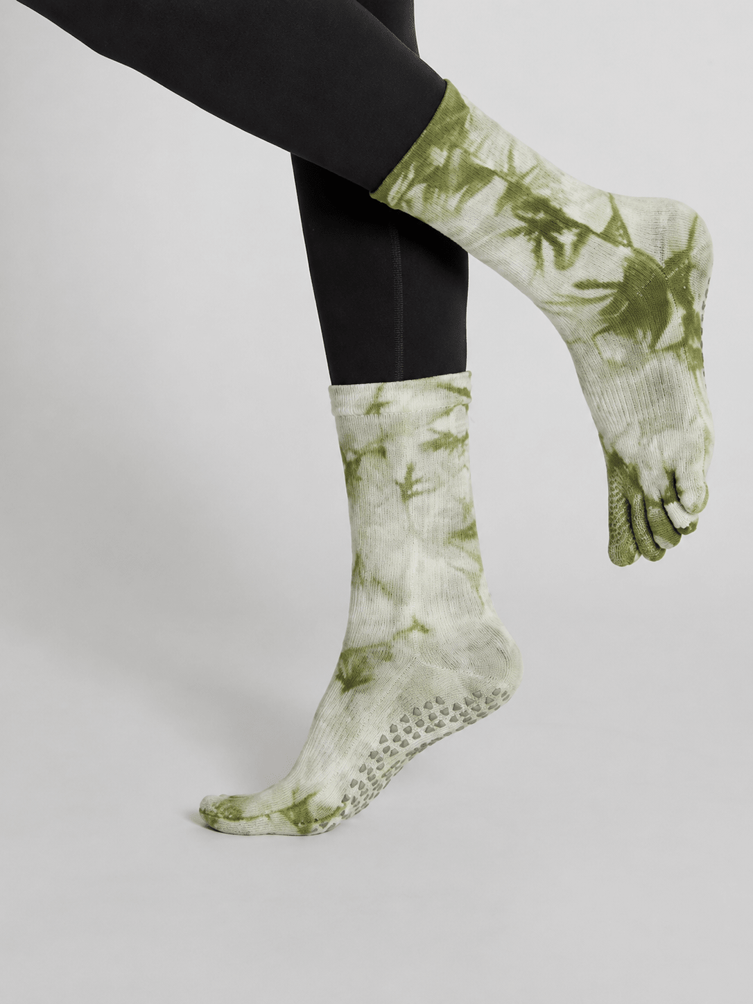 TieFlex Gradient Tie-Dye Non-Slip Five-Toe Yoga Socks - MYSILVERWIND