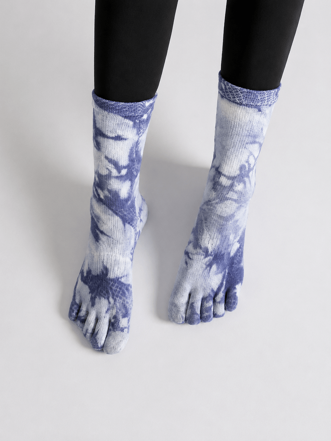 TieFlex Gradient Tie-Dye Non-Slip Five-Toe Yoga Socks - MYSILVERWIND