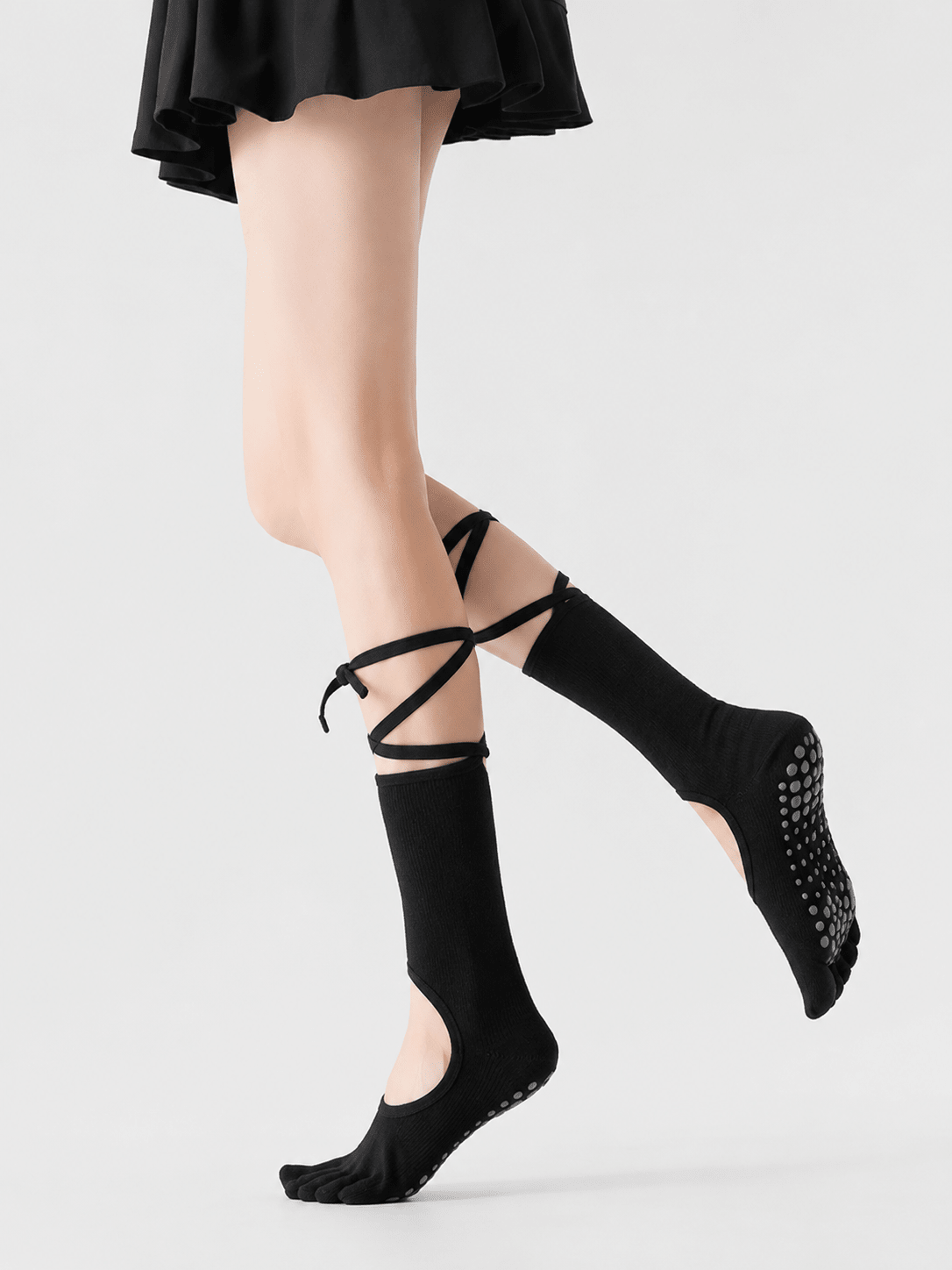TieGrip Non-Slip Five-Toe Yoga Socks - MYSILVERWIND