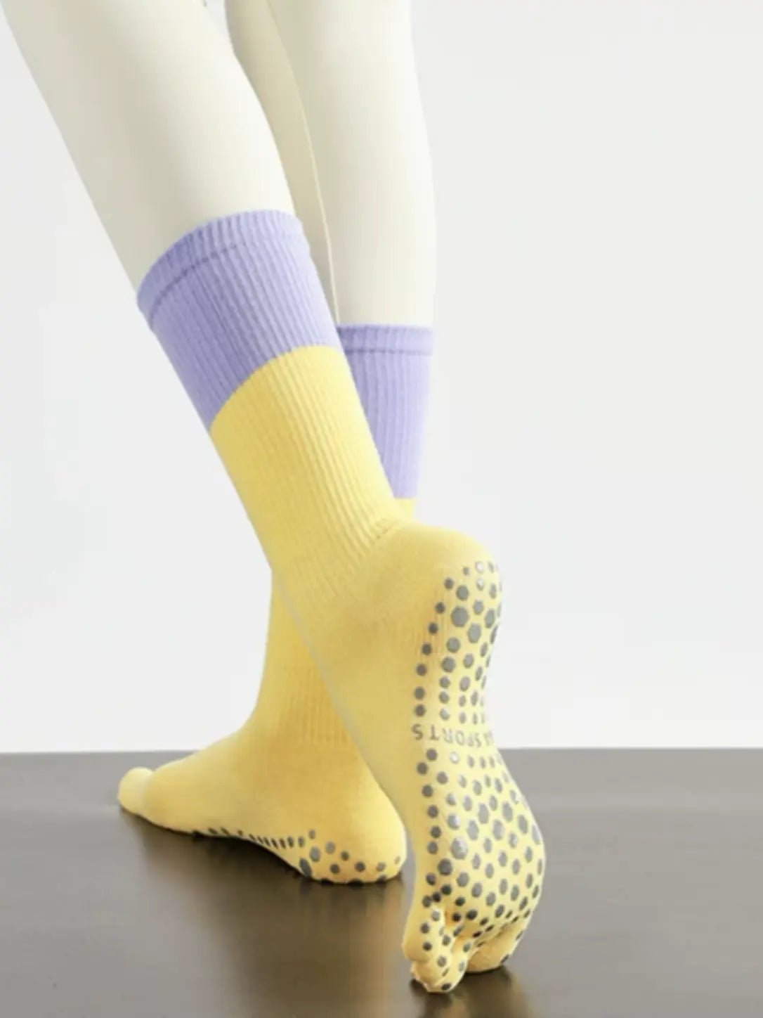 ToeFlex Colorblock Non-Slip Five-Toe Yoga Socks - MYSILVERWIND