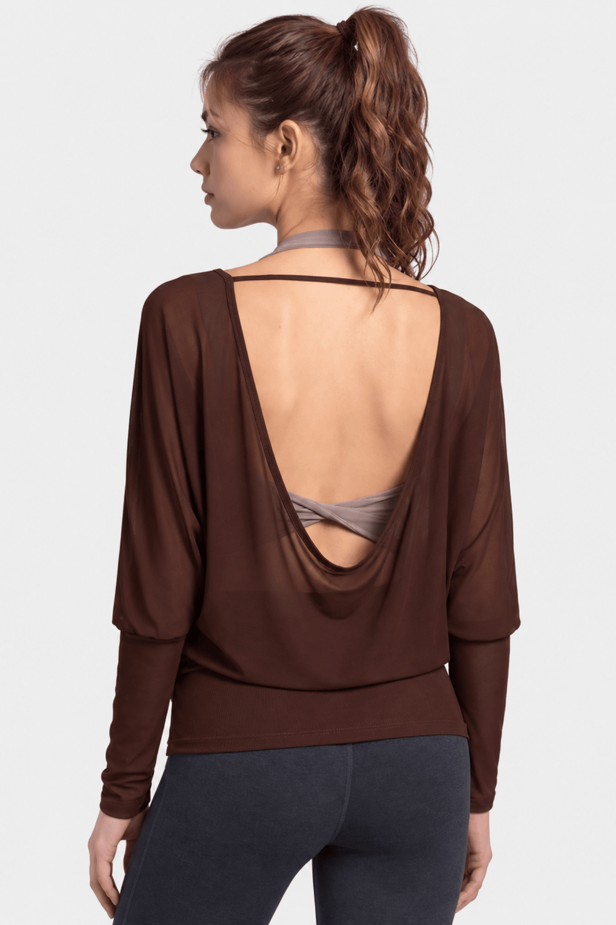 Veilora Open-Back Mesh Barre Cover-Up - MYSILVERWIND
