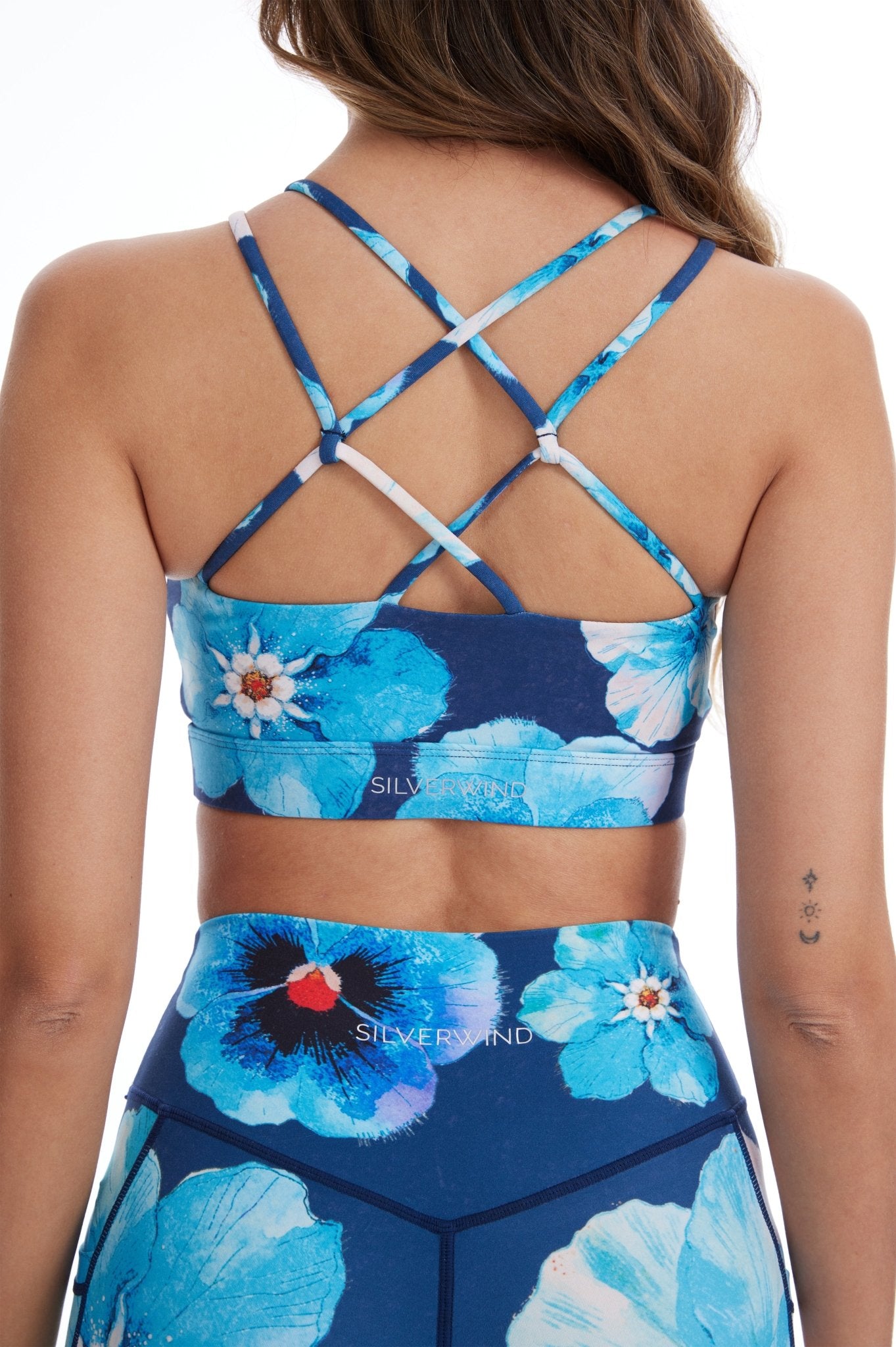 Velvet Petals Criss Cross Tank Top Bra - MYSILVERWIND
