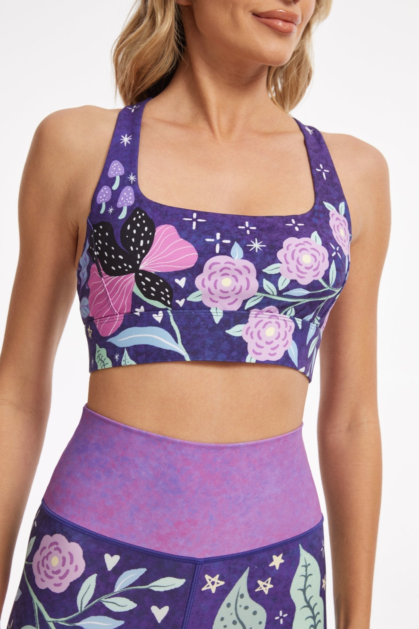 Wild Growth Cross Back Sports Bra - MYSILVERWIND