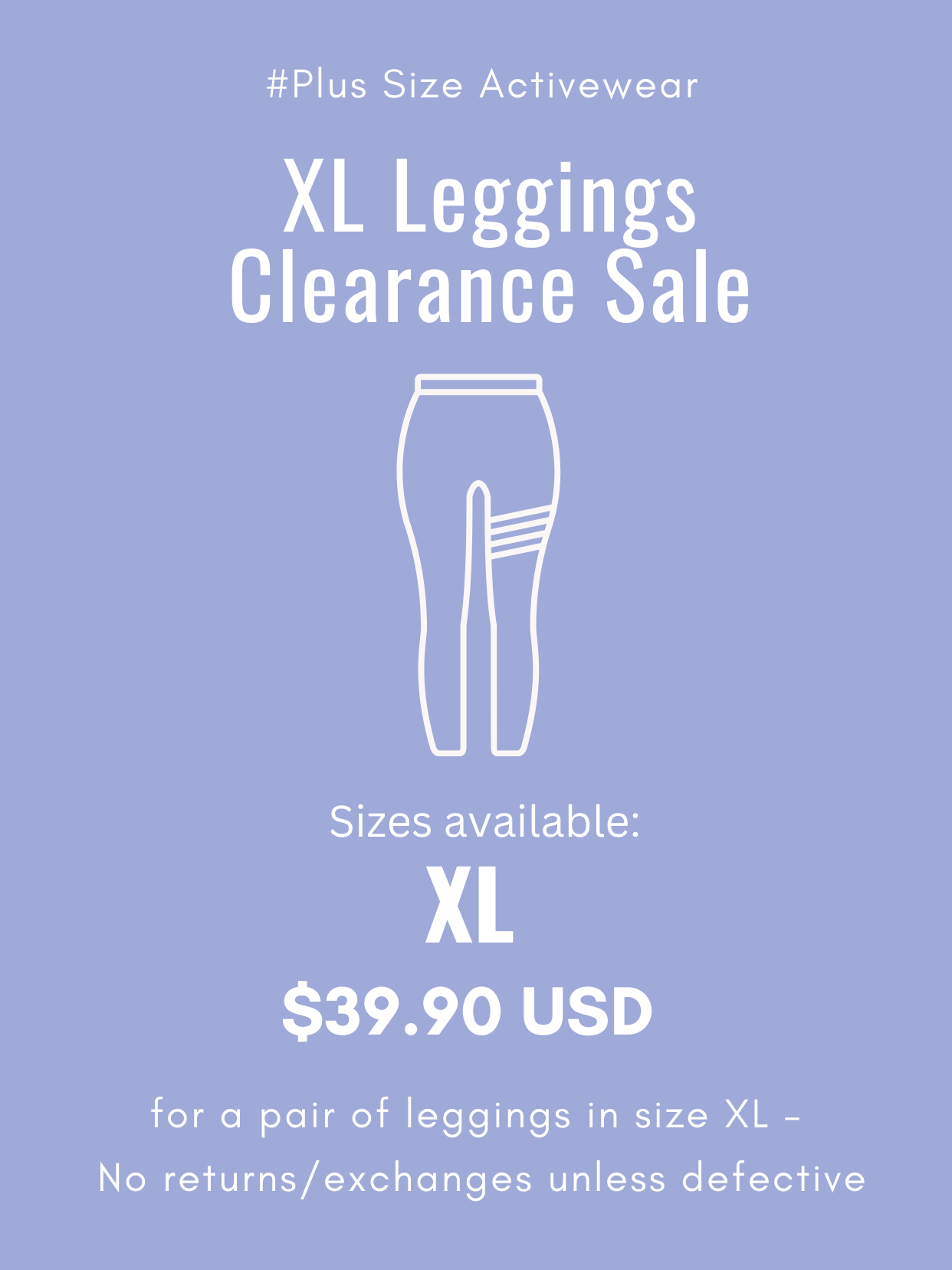 XL Leggings Clearance Sale | Plus Size Activewear | Limited Stock - MYSILVERWIND